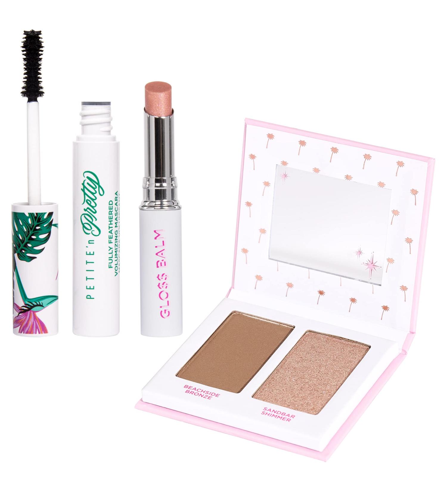 Petite n Pretty GLOW Makeup Set for Kids & Teens - Clean USA-Made Cheek Duo Gloss Lip Balm & Volumizing Mascara - Buy Online on GoSupps.com