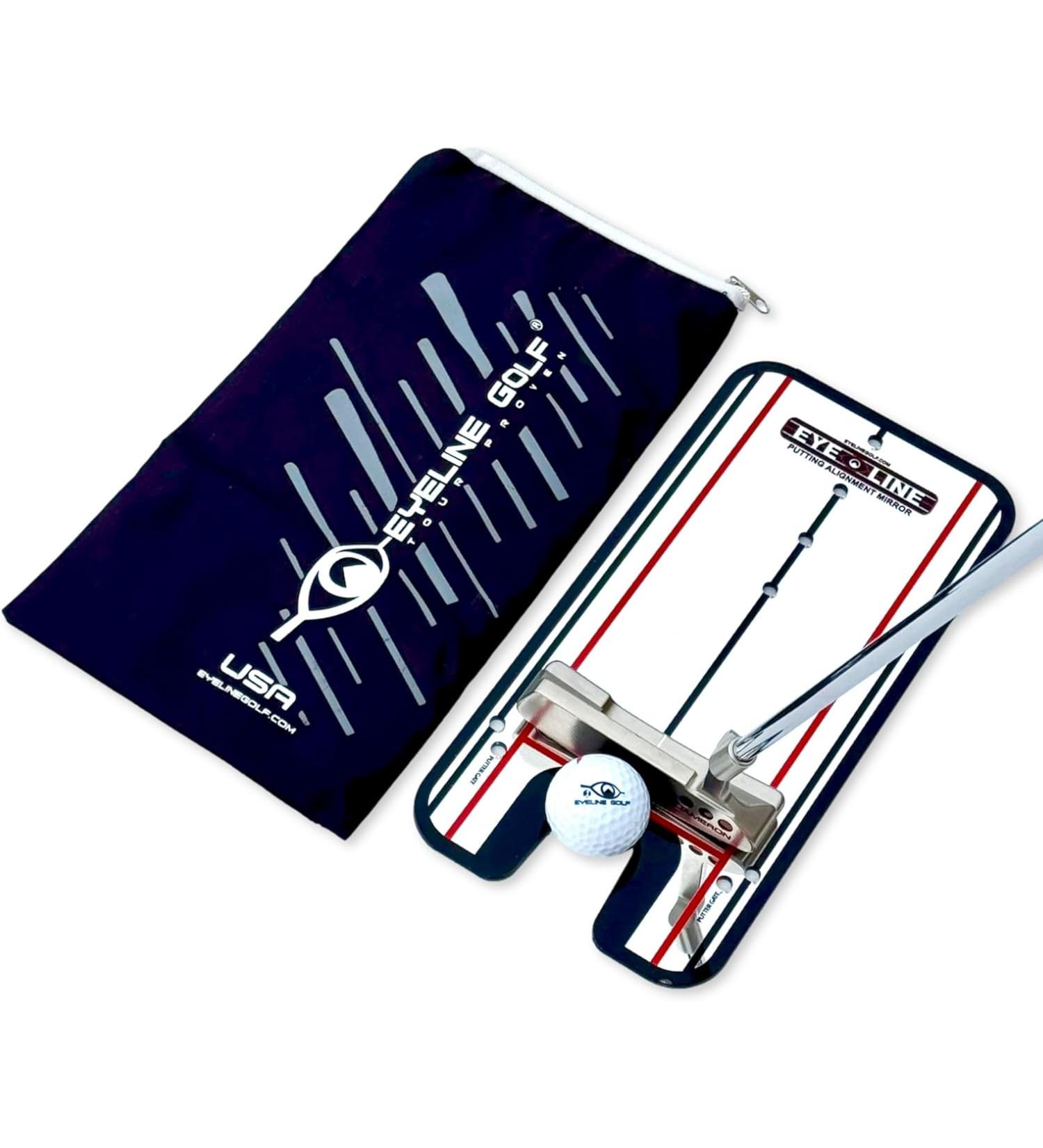 EyeLine Golf Putting Alignment Mirror - Portable Practice Trainer 12x6 Inches - PGA Tour Favorite - Made in USA - Buy Online on GoSupps.com
