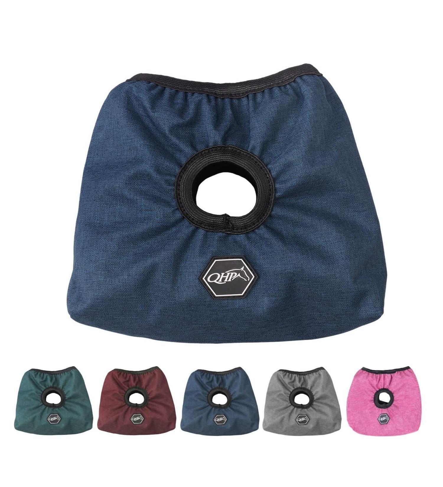 netproshop stirrup protectors with hole for straps and fleece lining to protect the saddle color: blue