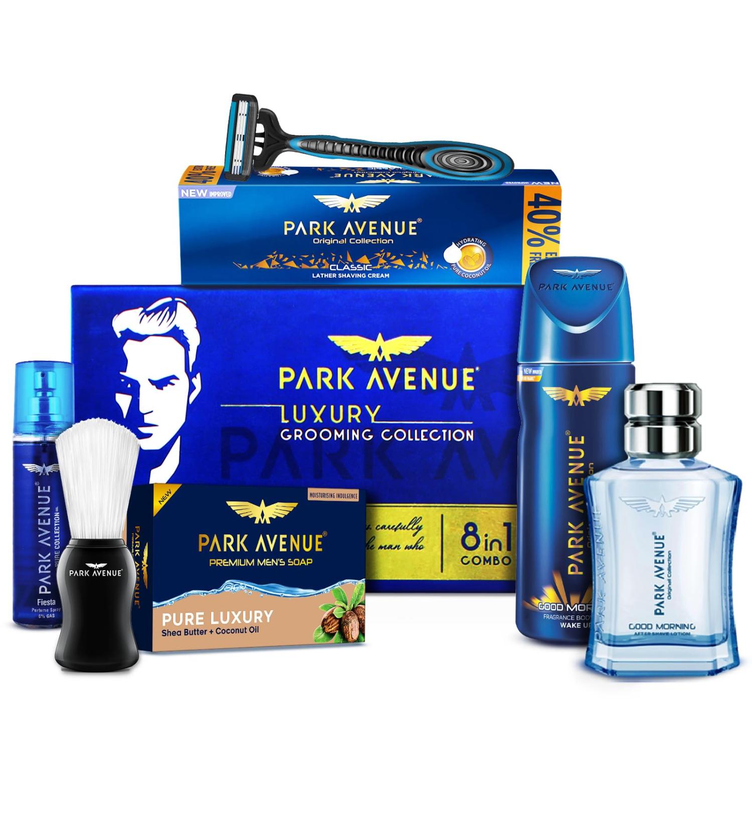 Park Avenue Grooming Kit for Men - Includes Free Travel Pouch | Premium Grooming Essentials - Buy Online on GoSupps.com