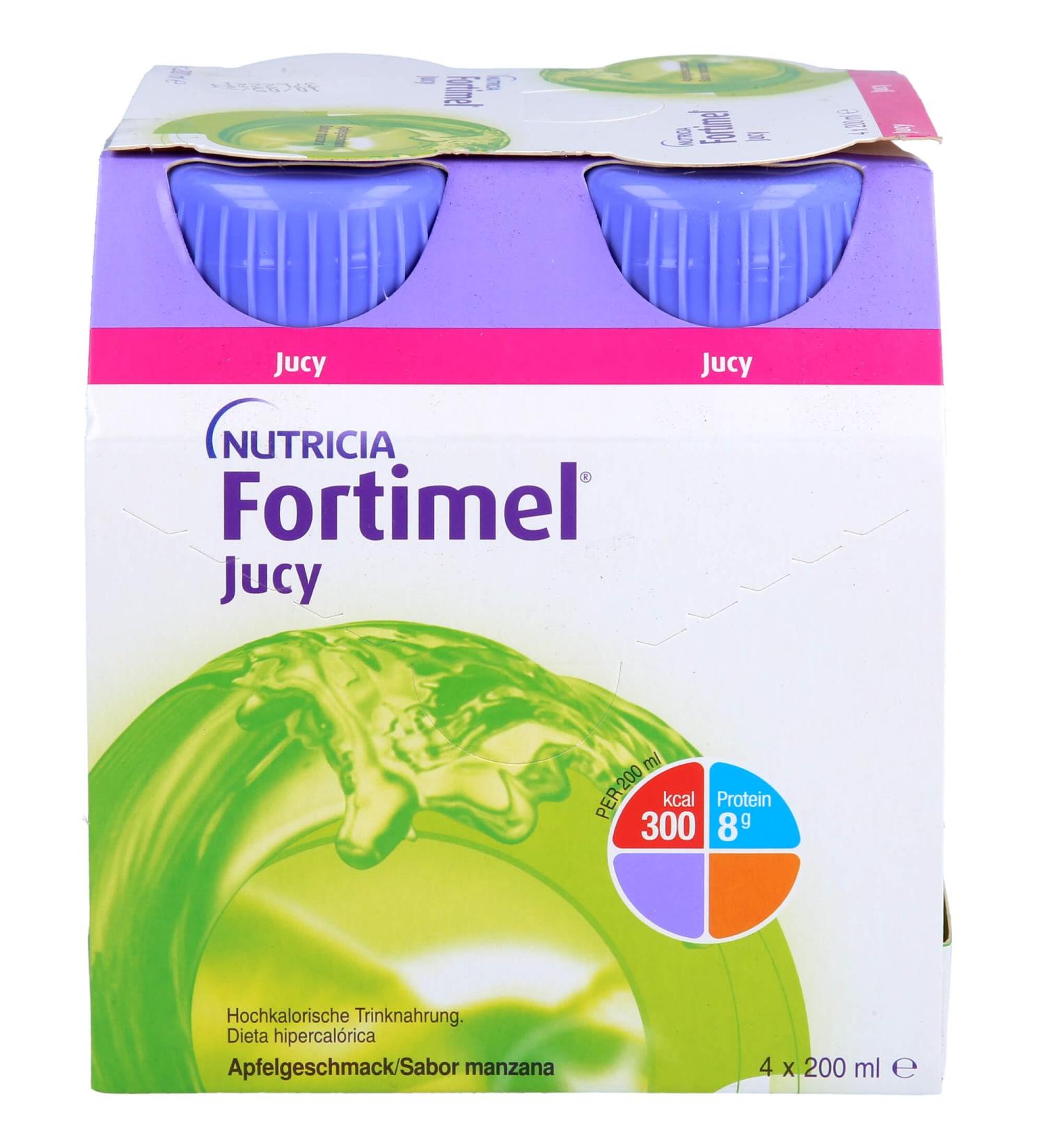 FORTIMEL Fortimel Juicy Pomme - 4 x 200 ml - Buy Online on GoSupps.com