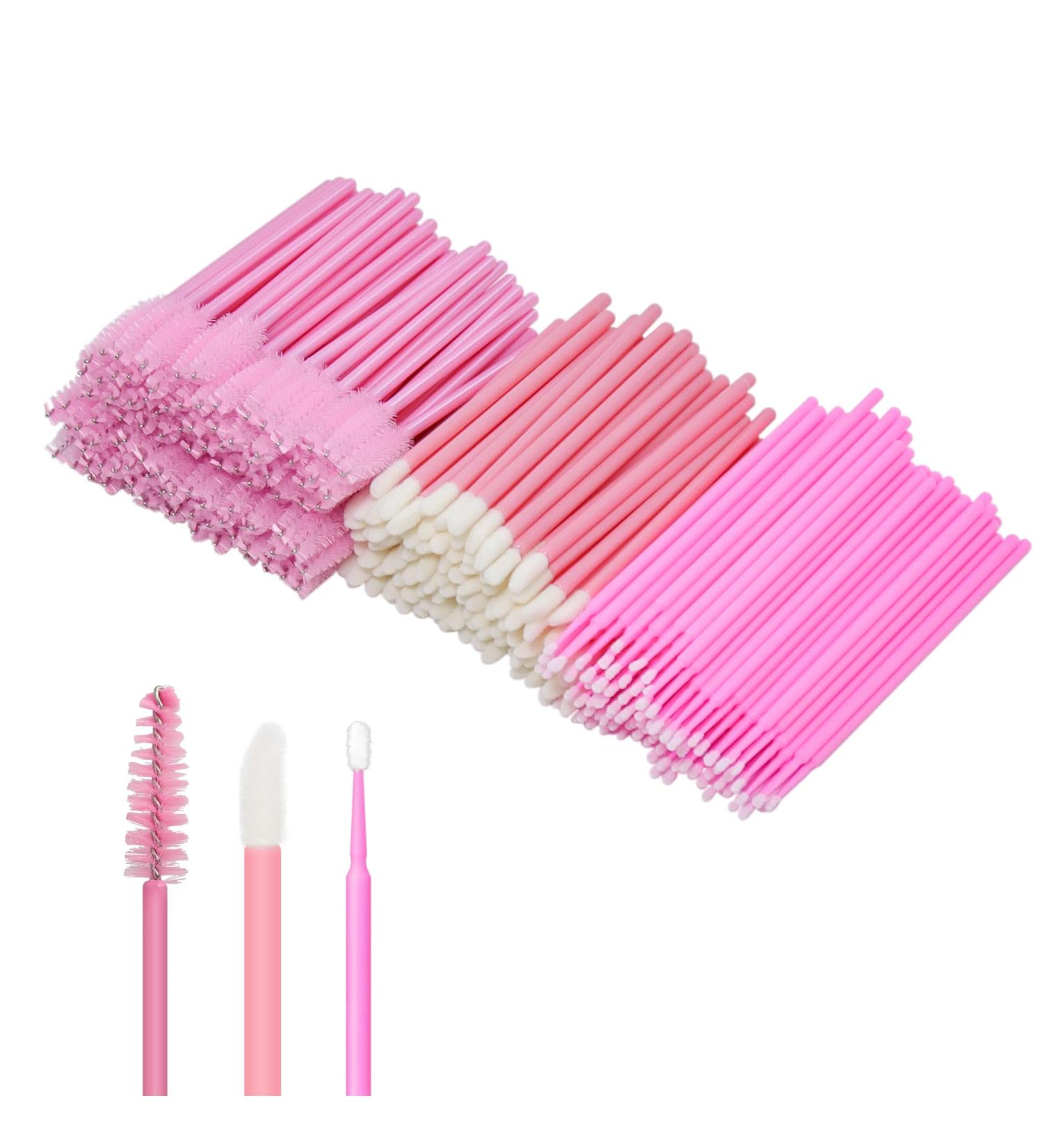 300pcs Eyelash Extension Supplies Kit | Disposable Lash Spoolies Micro Swab Brushes & Mascara Wands - Perfect for Professionals & DIY - Buy Online on GoSupps.com