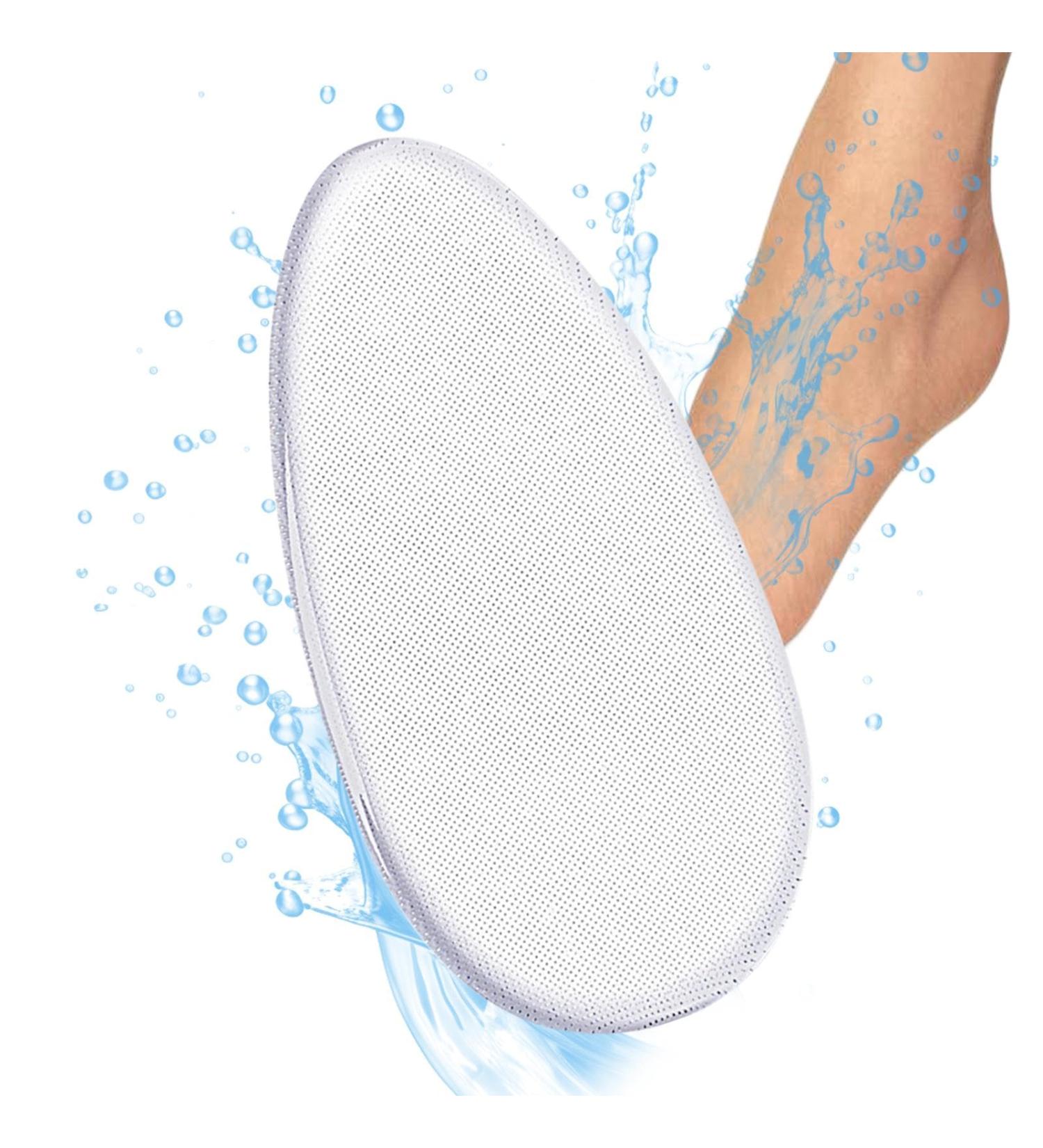 Glass Foot File Callus Remover - Clear Glass Foot File Pedicure Helper | in-Shower Foot Scrubber Dead Skin Remover Dry Heels Skin Remover Pedicure Kit for Feet Dead Skin Smoothing Egg - Buy Online on GoSupps.com