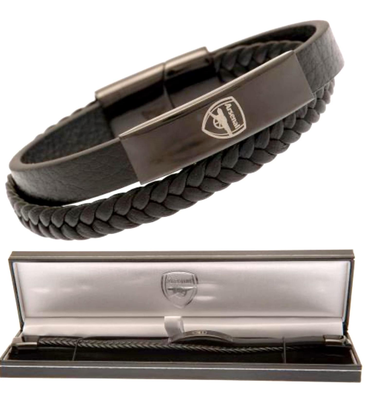 Shop Arsenal FC Black IP Leather Strap - Official Licensed Merchandise | Fast International Shipping - Buy Online on GoSupps.com