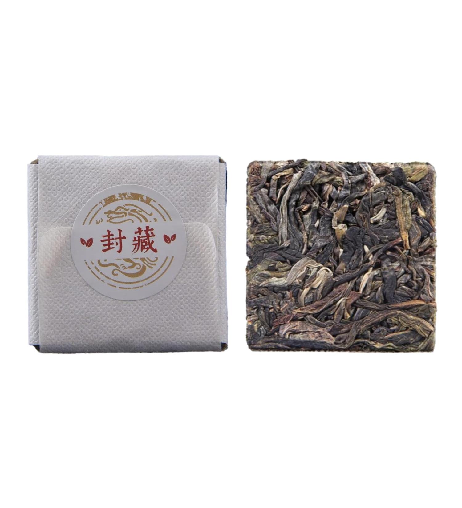 Brique carr e Th cru Pu'er 17 64oz (500g) Yunnan Premier Printemps Arbre ancien Mini Pu'er Tuocha - Buy Online on GoSupps.com