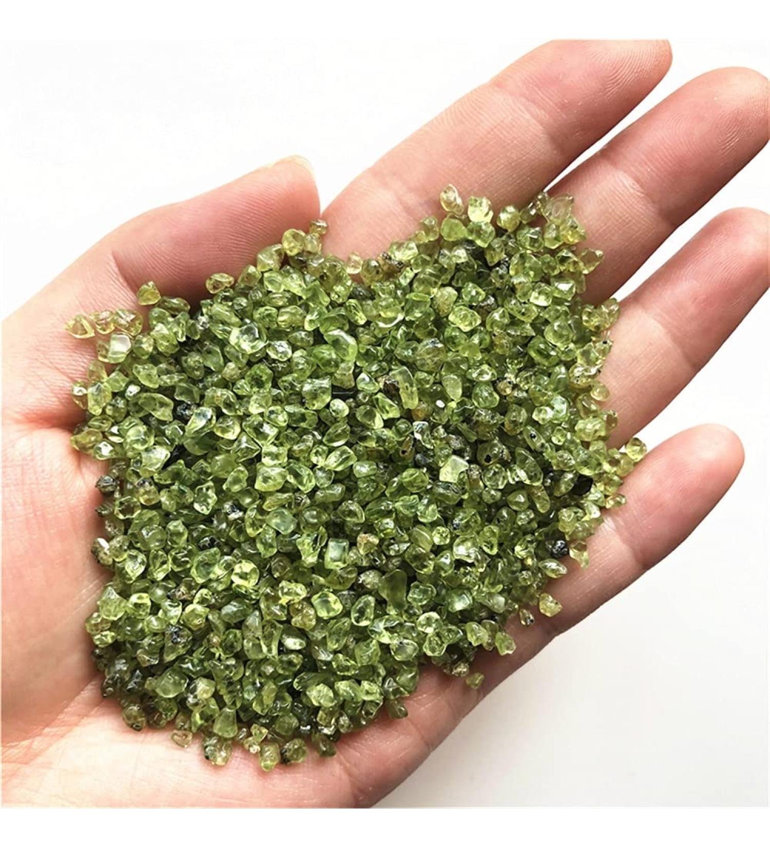 2-4mm Natural Peridot Olivine Quartz Crystal Stone Rock Chips Lucky Natural Quartz Crystals Gift JIZTGEDM - Buy Online on GoSupps.com