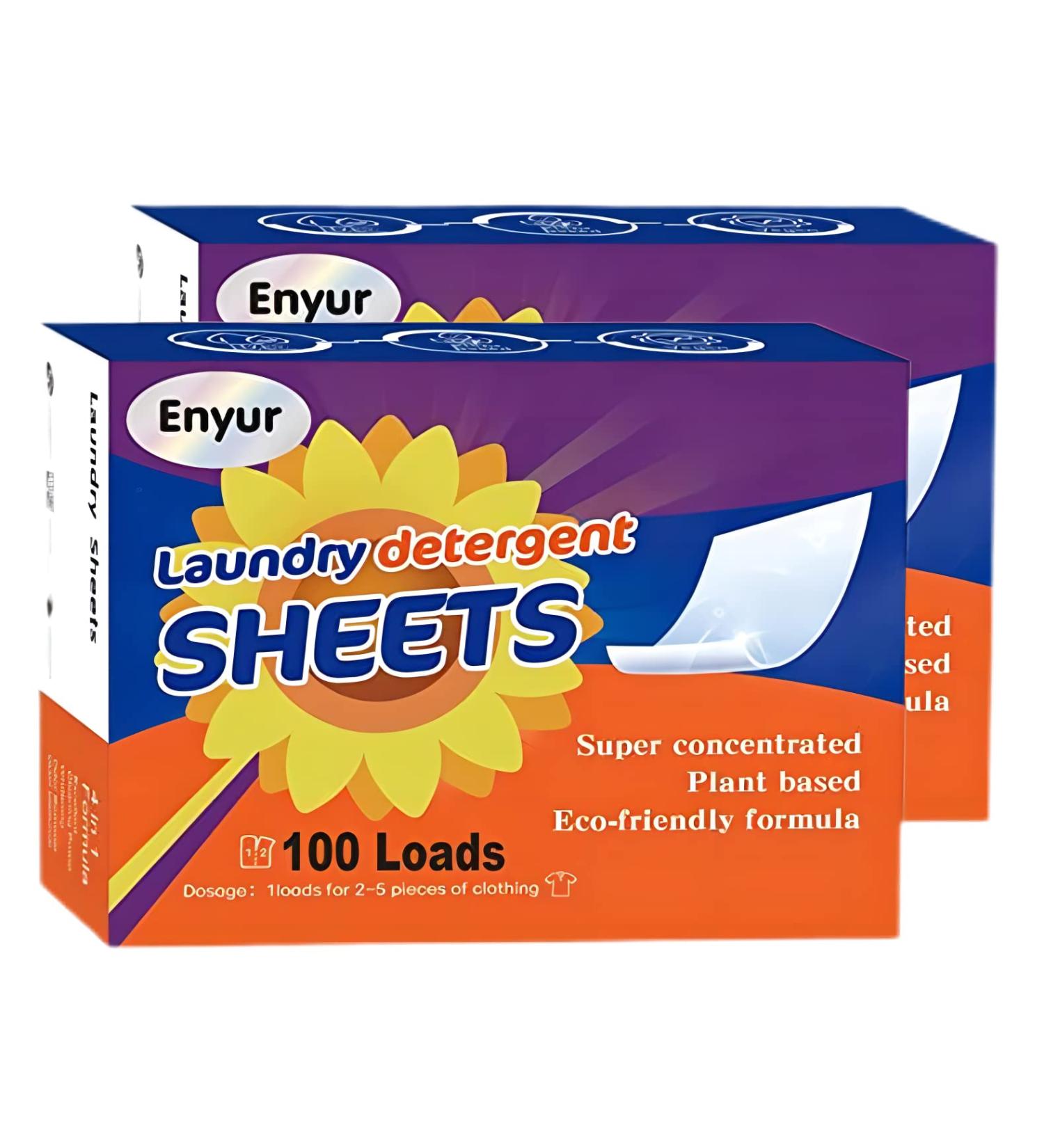 Eco-Friendly Laundry Detergent Sheets - Plant Formula Fresh Scent 200 Loads 2 Packs - Best International Shipping - Buy Online on GoSupps.com