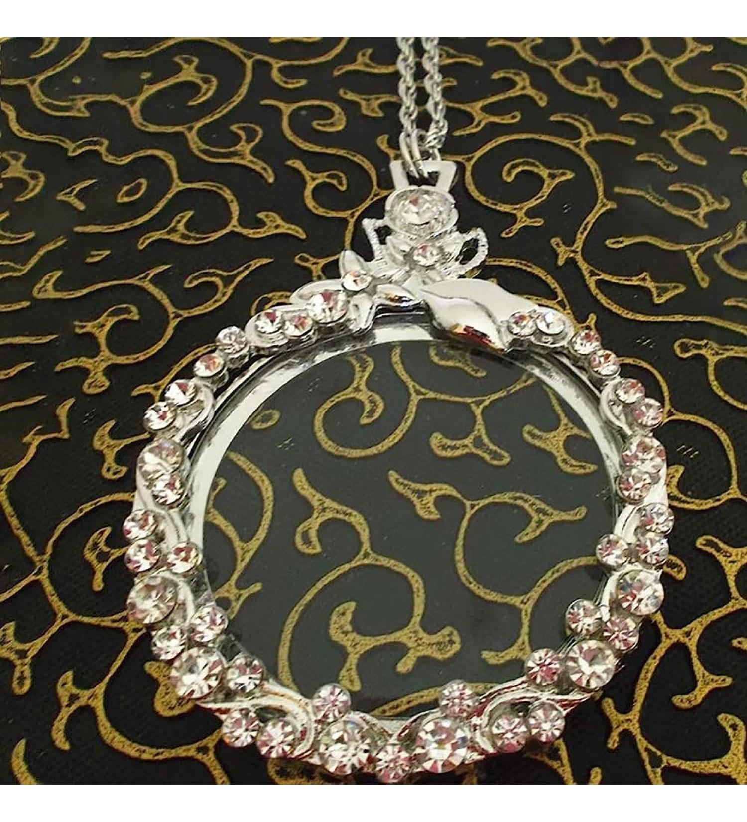 10X Reading Magnifier Necklace Scientific Map Document Magnifying Glass Light Magnifier Comfortable Anniversary - Buy Online on GoSupps.com