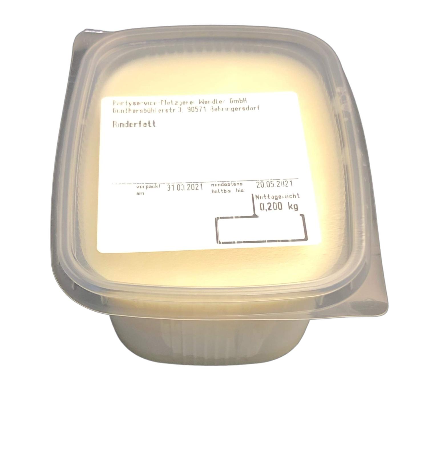 Beef fat / beef tallow / beef lard / tallow homemade (200gr) in the Franconian artisan butcher shop 200.0 grams