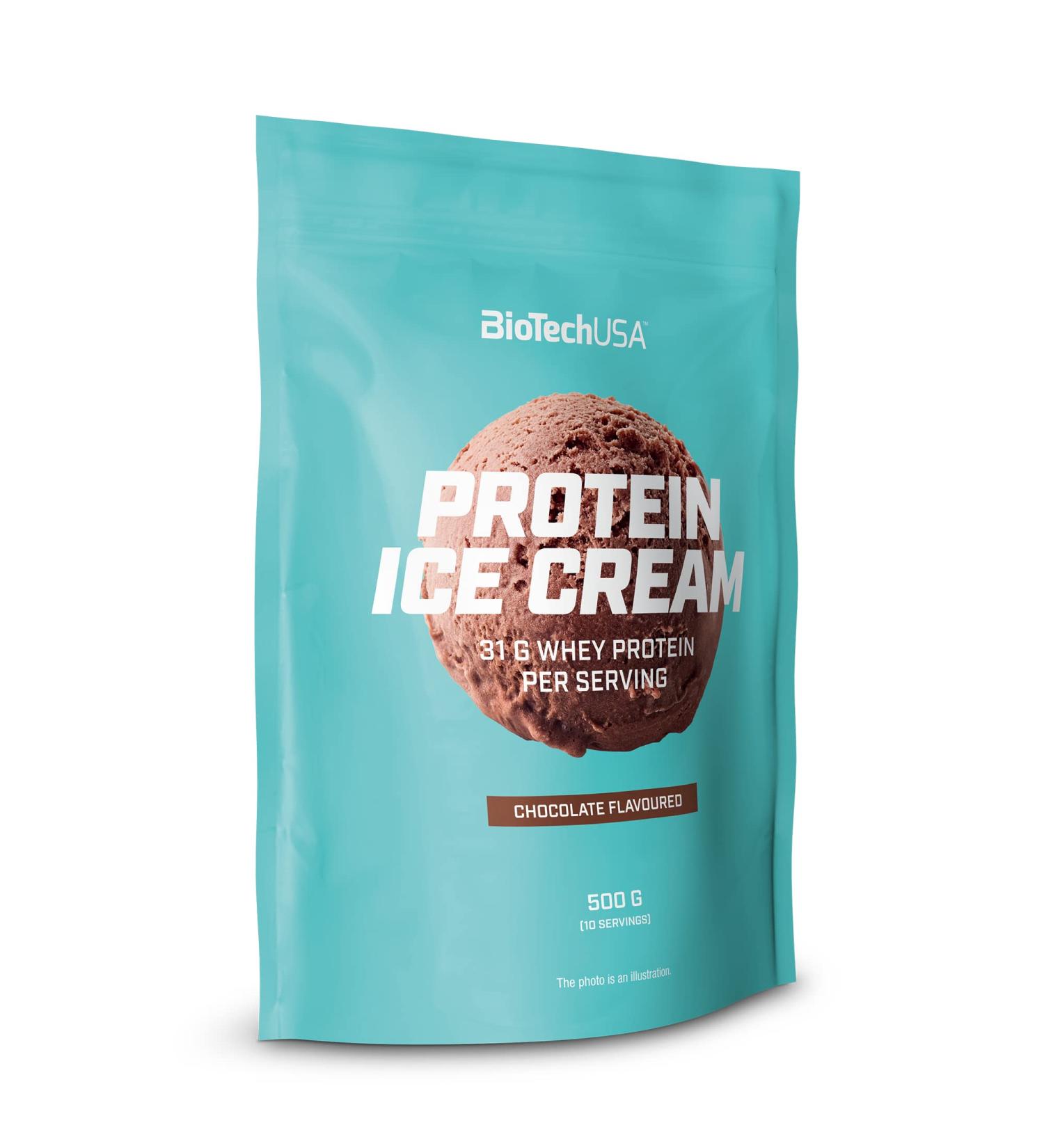 Buy BioTechUSA Protein Ice Cream - Chocolate Flavoured Powder with Whey Protein Complex 500g | International Shipping Available - Buy Online on GoSupps.com