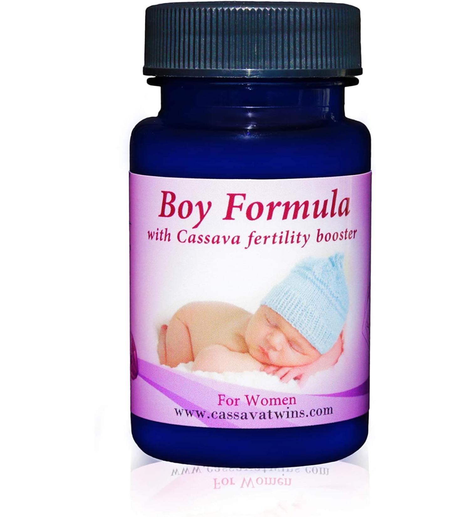 Baby Boy Formula for Women with Cassava Fertility Booster - 2 Pack - Buy Online on GoSupps.com