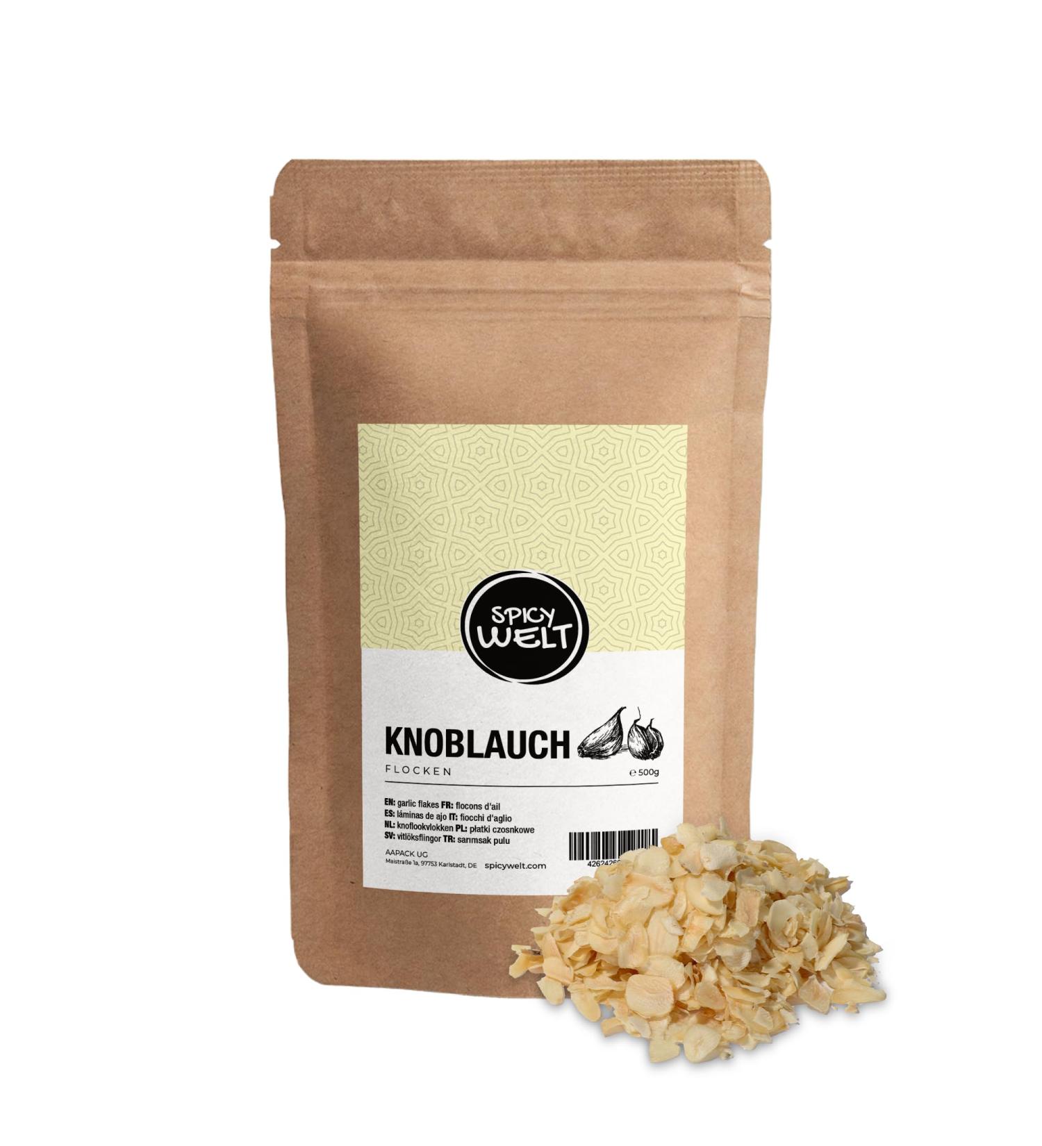 Spicy Welt Flocons d'Ail (500g) Ail en P tales ( minc S ch ) | Pour Gratins R tis & Plats en Sauce | Texture Fondante & Saveur Confite | 100% Naturel Sans Additifs - Buy Online on GoSupps.com