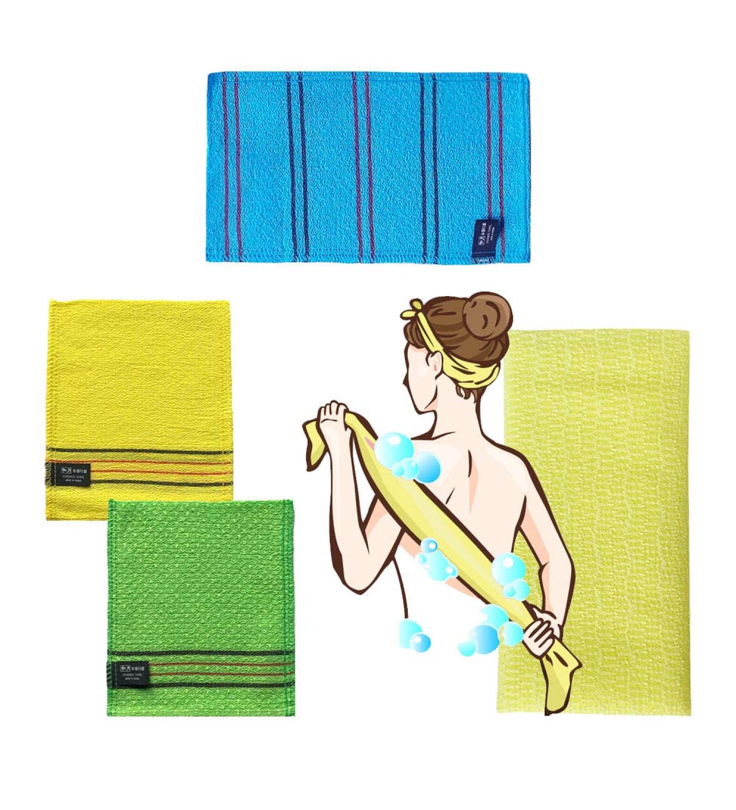 NOPIGO Korean Exfoliating Mitt and Body Wash Cloths Collection - Medium 4 Pack - Buy Online on GoSupps.com