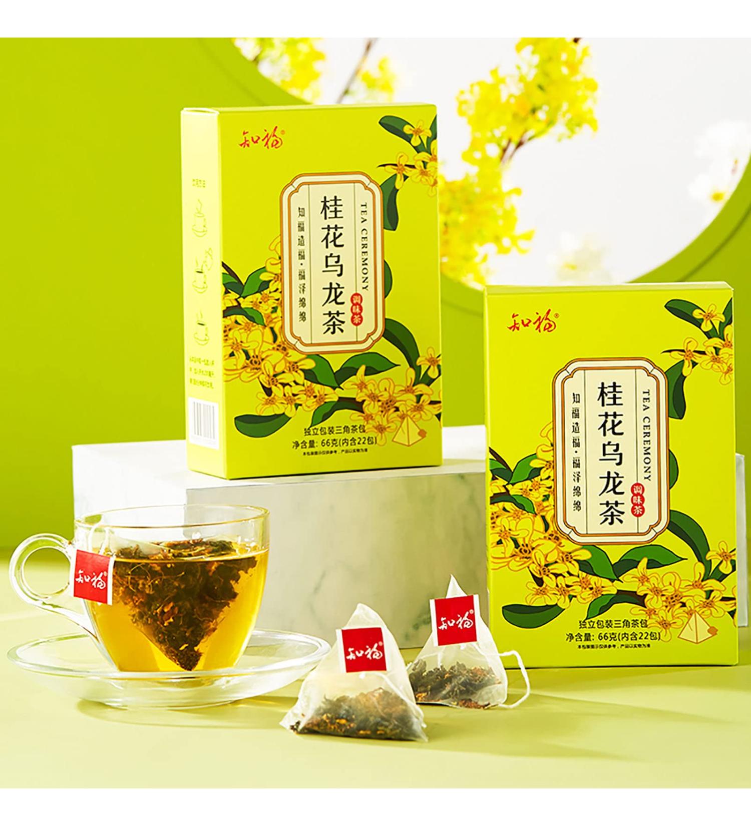 Flavored Tea Bags Osmanthus Oolong Tea Thirst Quenching Traditionally Made for Exercise for Students - Buy Online on GoSupps.com
