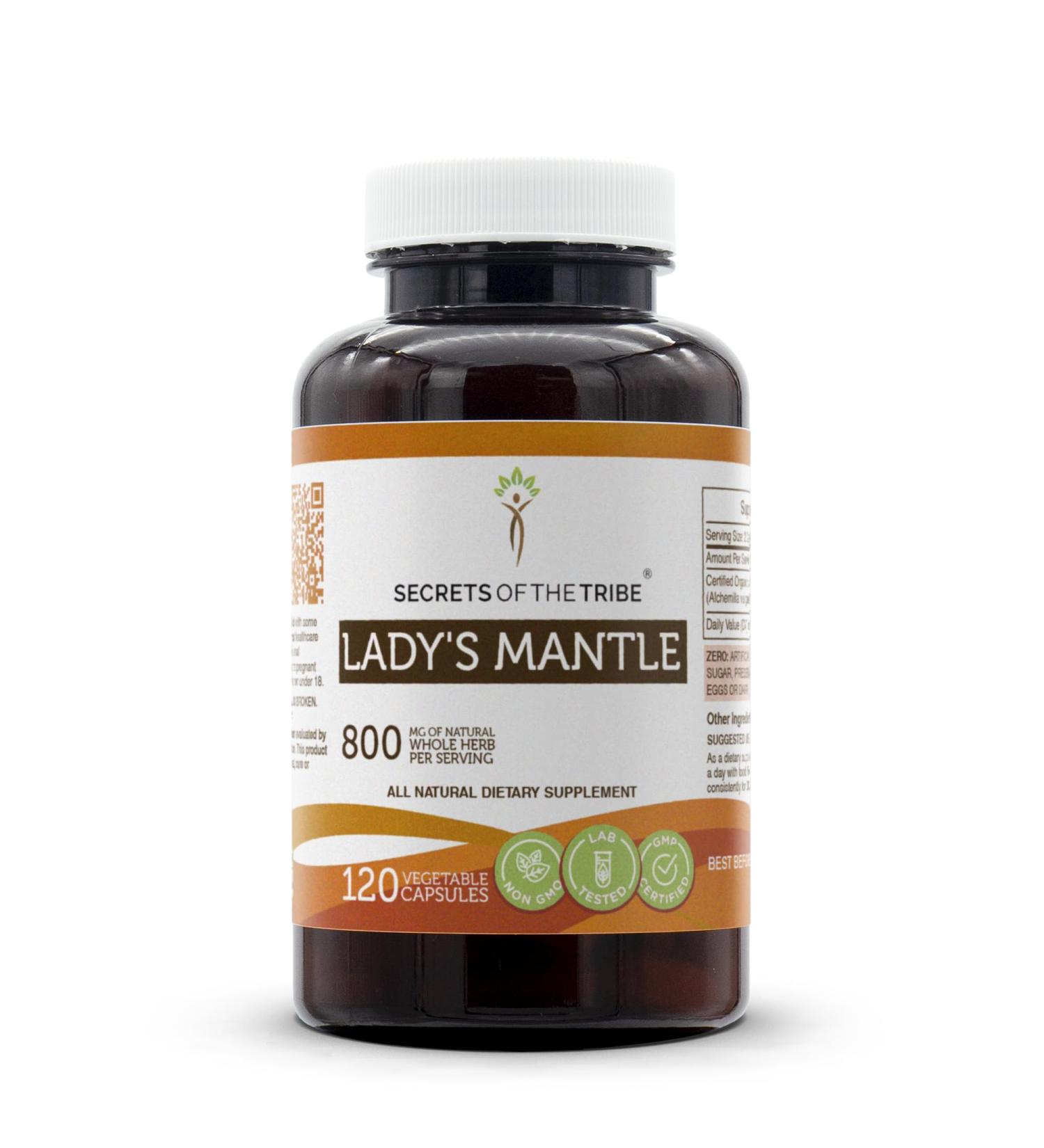 Secrets of the Tribe Lady's Mantle 120 Capsules, 800 mg, Lady's Mantle (Alchemilla vulgaris) Dried Herb (120 Capsules) 120 Count (Pack of 1) - Buy Online on GoSupps.com