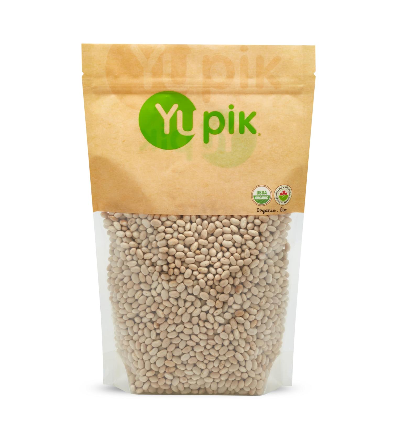 Yupik Organic Navy Beans Pulses Non-GMO Vegan Gluten-Free 1Kg 1 kg (Pack of 1) - Buy Online on GoSupps.com