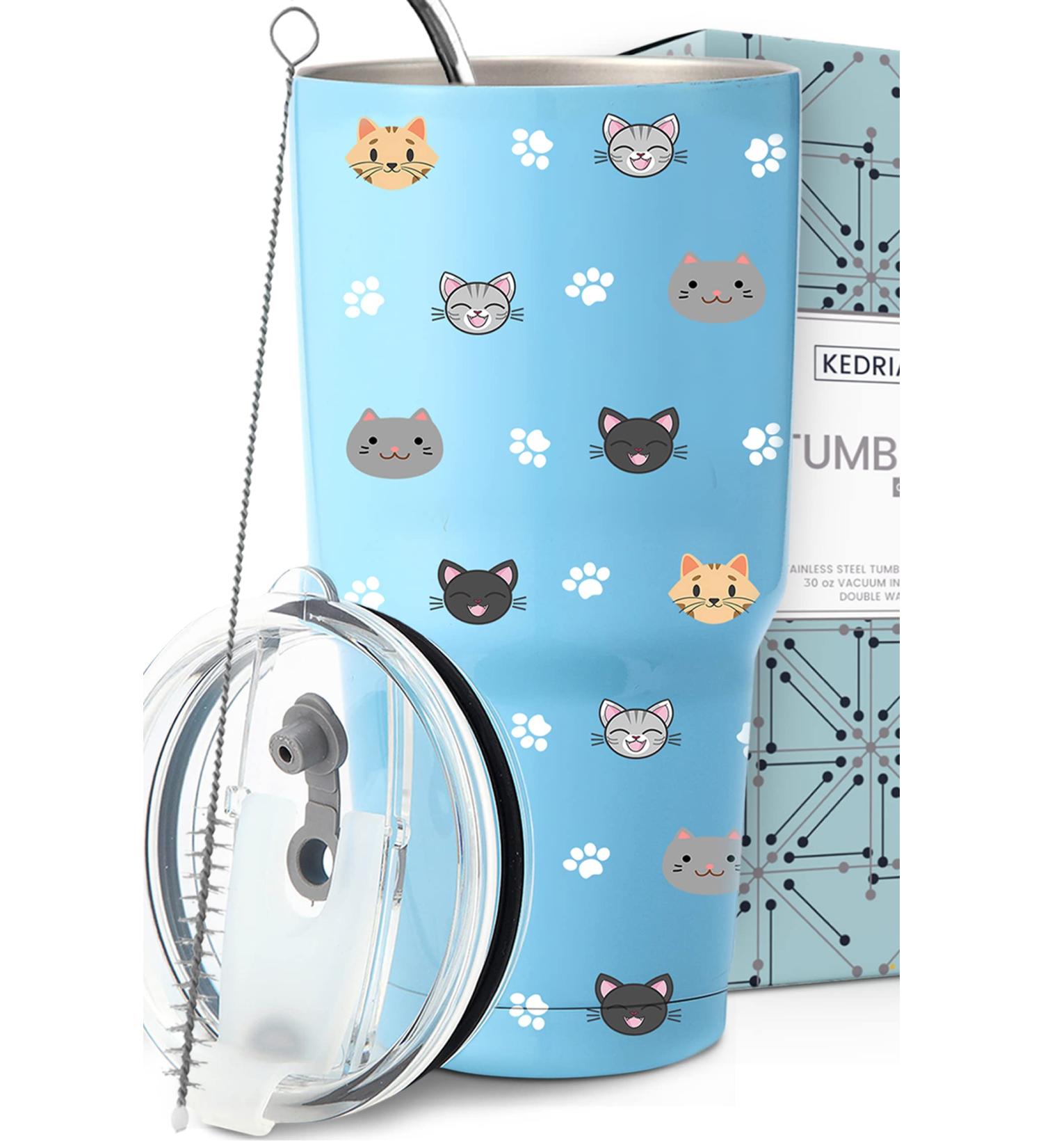 KEDRIAN Cat Mom Tumbler 30oz  Perfect Cat Gifts For Cat Lovers  Cat Cup  Cat Mugs  Cat Lover Gifts For Girls  Cat Lover Gifts For Women  Cat Gifts For Women  Cat Mom Gifts For Women  Cat Water Bottle - Buy Online on GoSupps.com