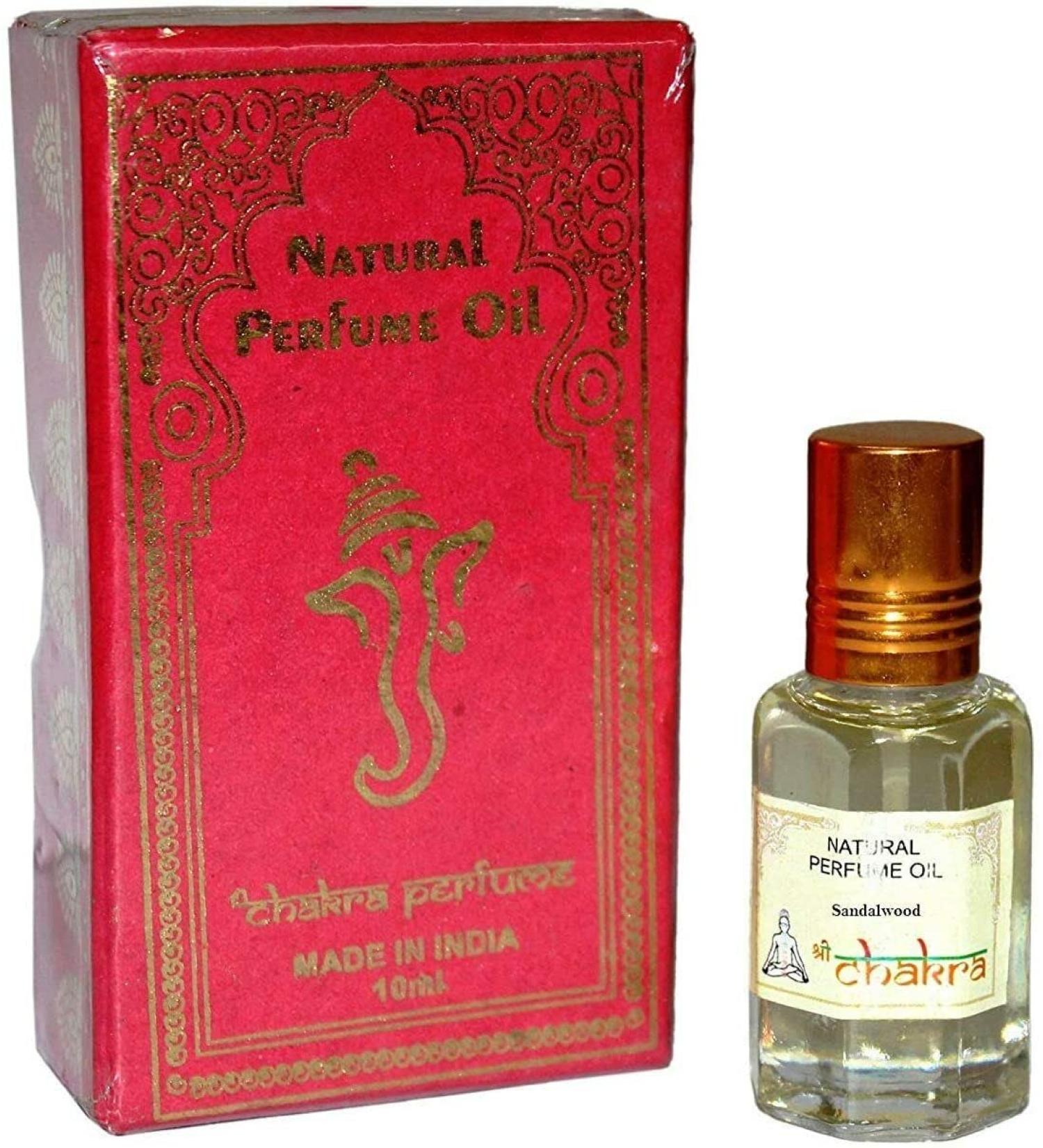 Chakra Natural Sandalwood Indian Perfume Oil 10ml