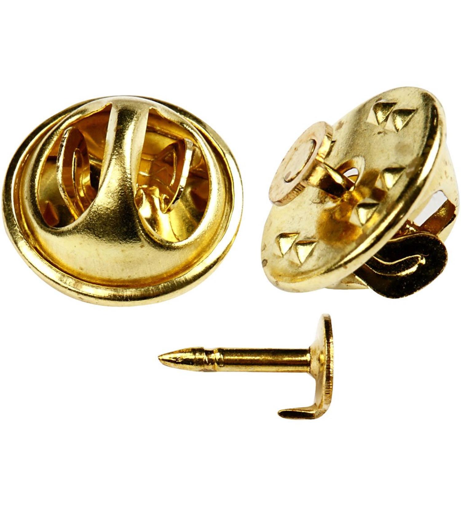Claw button for brooch