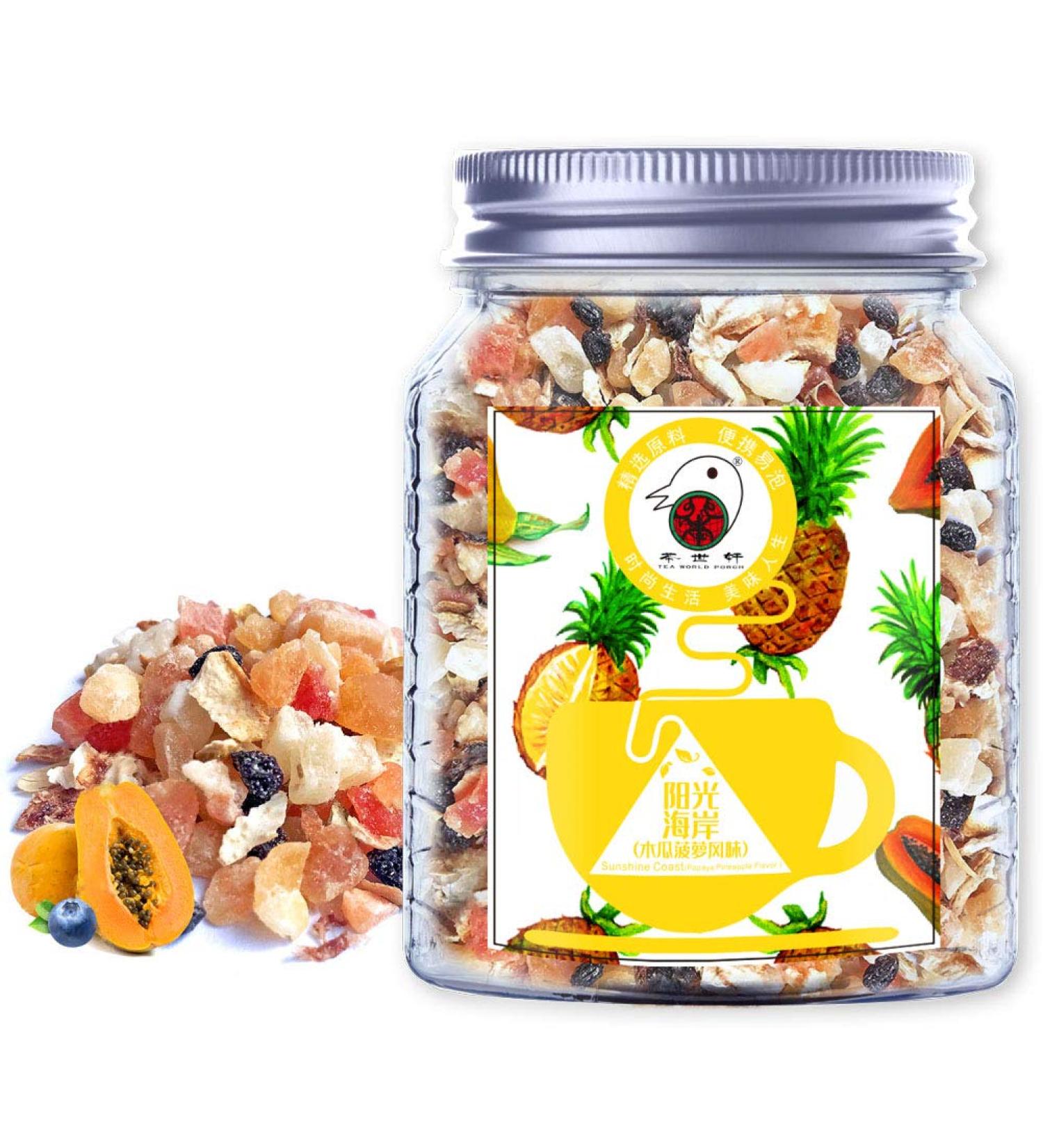 Shop Plant Poison Loose Leaf Tea | Mango Papaya Pineapple Grapes Lemon - 70g Non-GMO | Sunshine Coast International Shipping - Buy Online on GoSupps.com