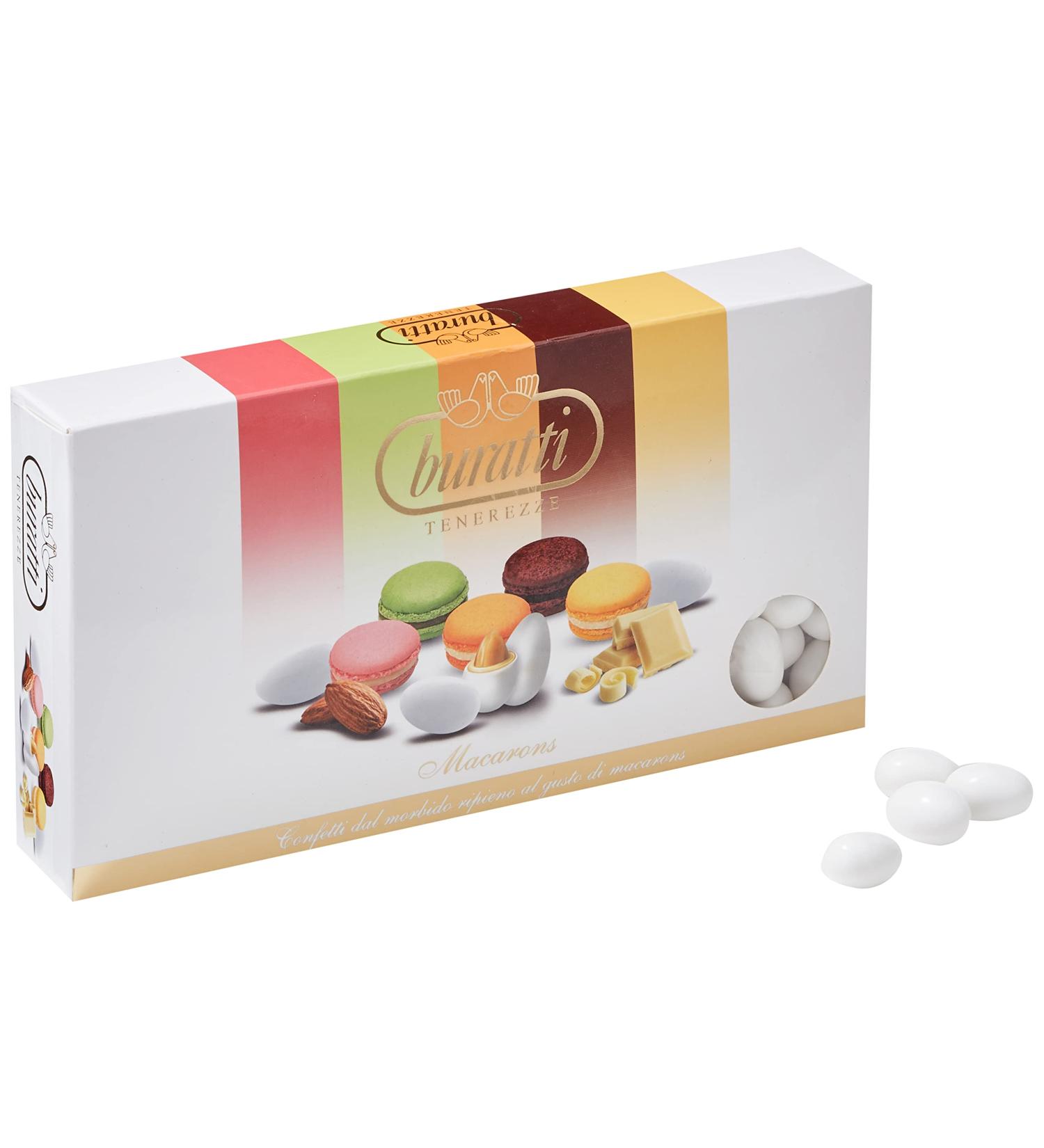 Buratti Confetti Almond Drag es Covered with Chocolate Tenderness Macarons 1 Kg - Buy Online on GoSupps.com