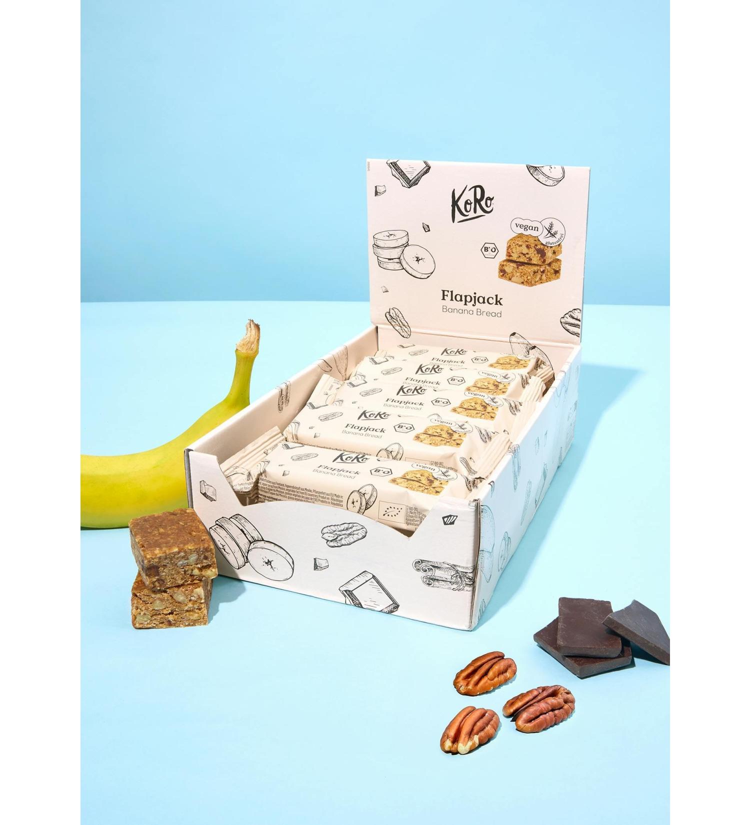 KoRo - Barre d'avoine saveur banana bread bio 15 x 60 g - Buy Online on GoSupps.com