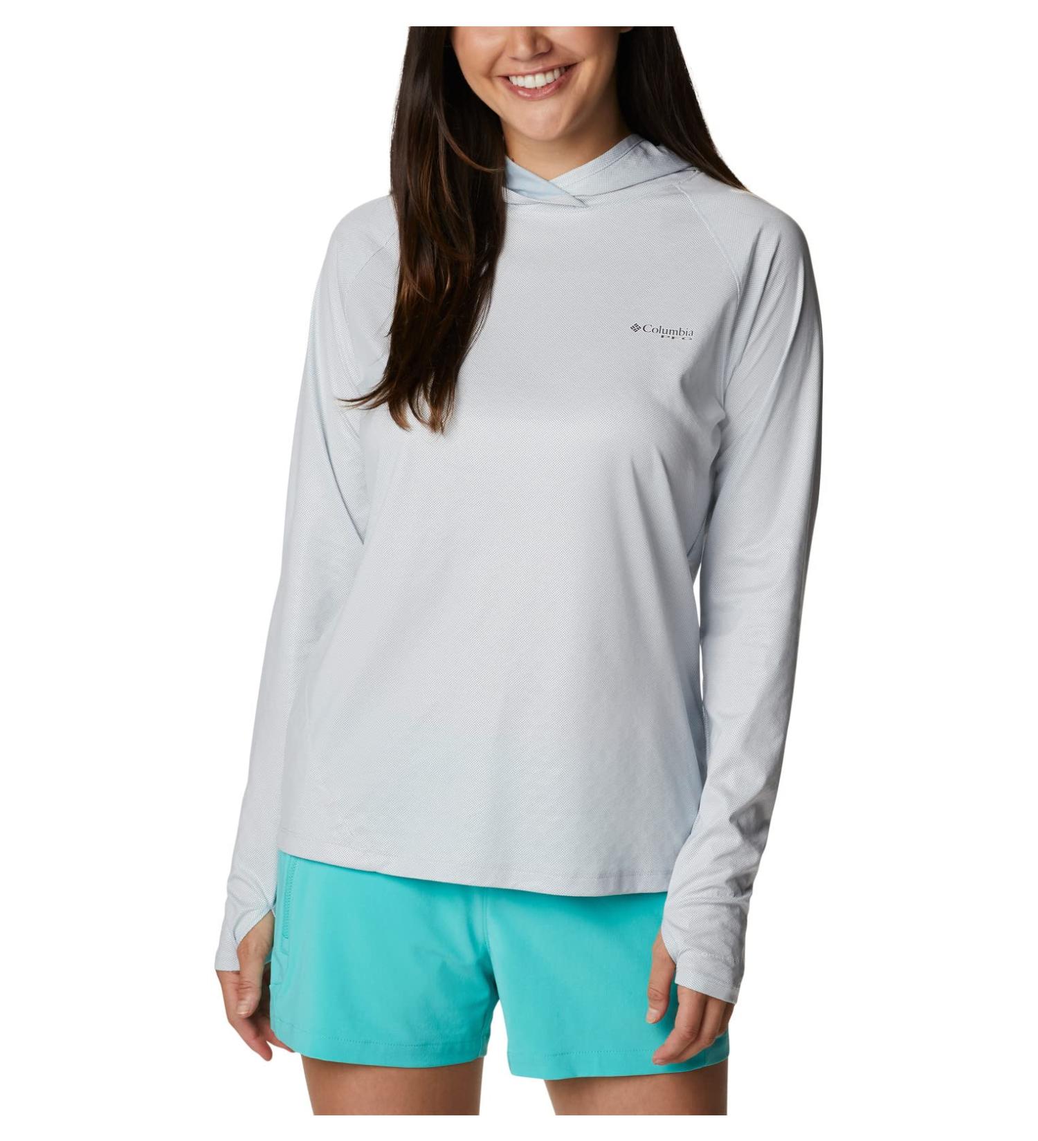 Columbia Women's Tidal Deflector Ice Ls Hoodie - Cirrus Grey (Large) - Buy Online on GoSupps.com