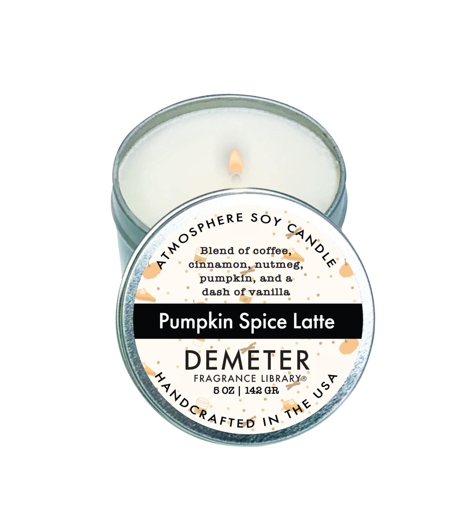 Pumpkin Spice Latte 5 oz Soy Candle by Demeter Fragrance Library 5 Ounce