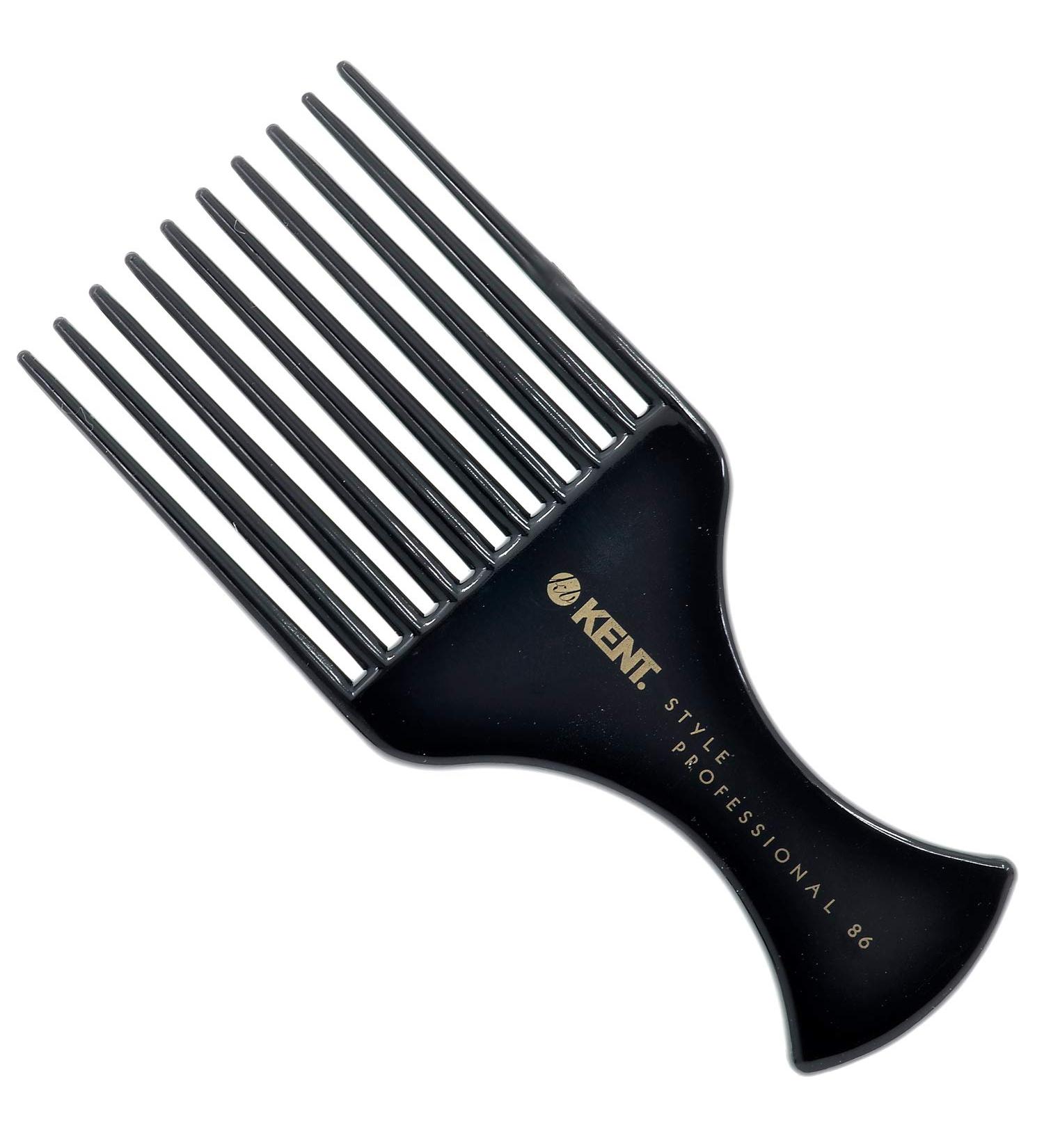 Kent SPC86 Salon-Style Hair Pick and Barber Comb for Curly Hair - Afro Parting Comb for Thick Hair - Kent Quality Barber Supplies - Buy Online on GoSupps.com