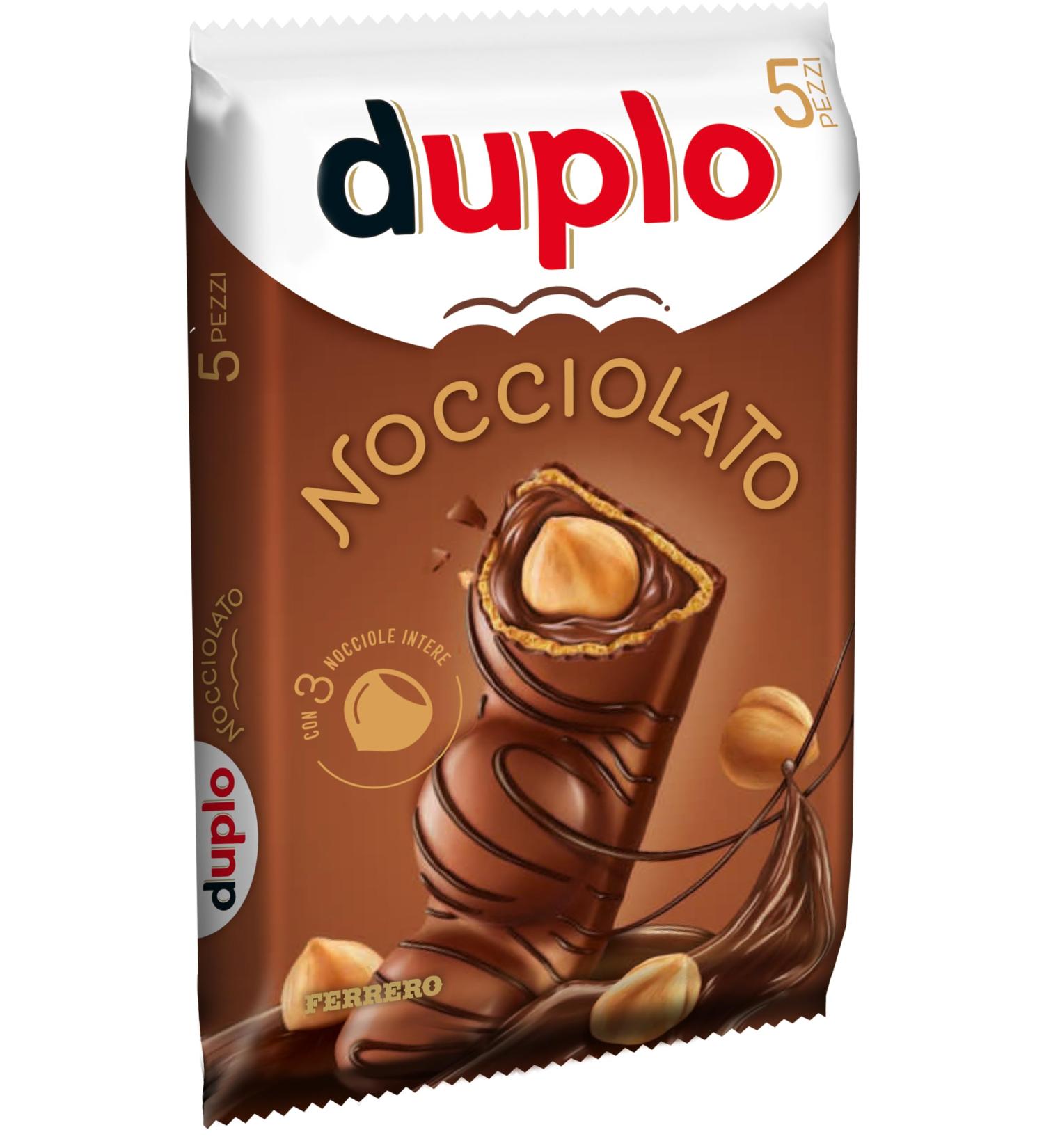 Ferrero Duplo T5 Hazelnut Chocolate Bars, 130g