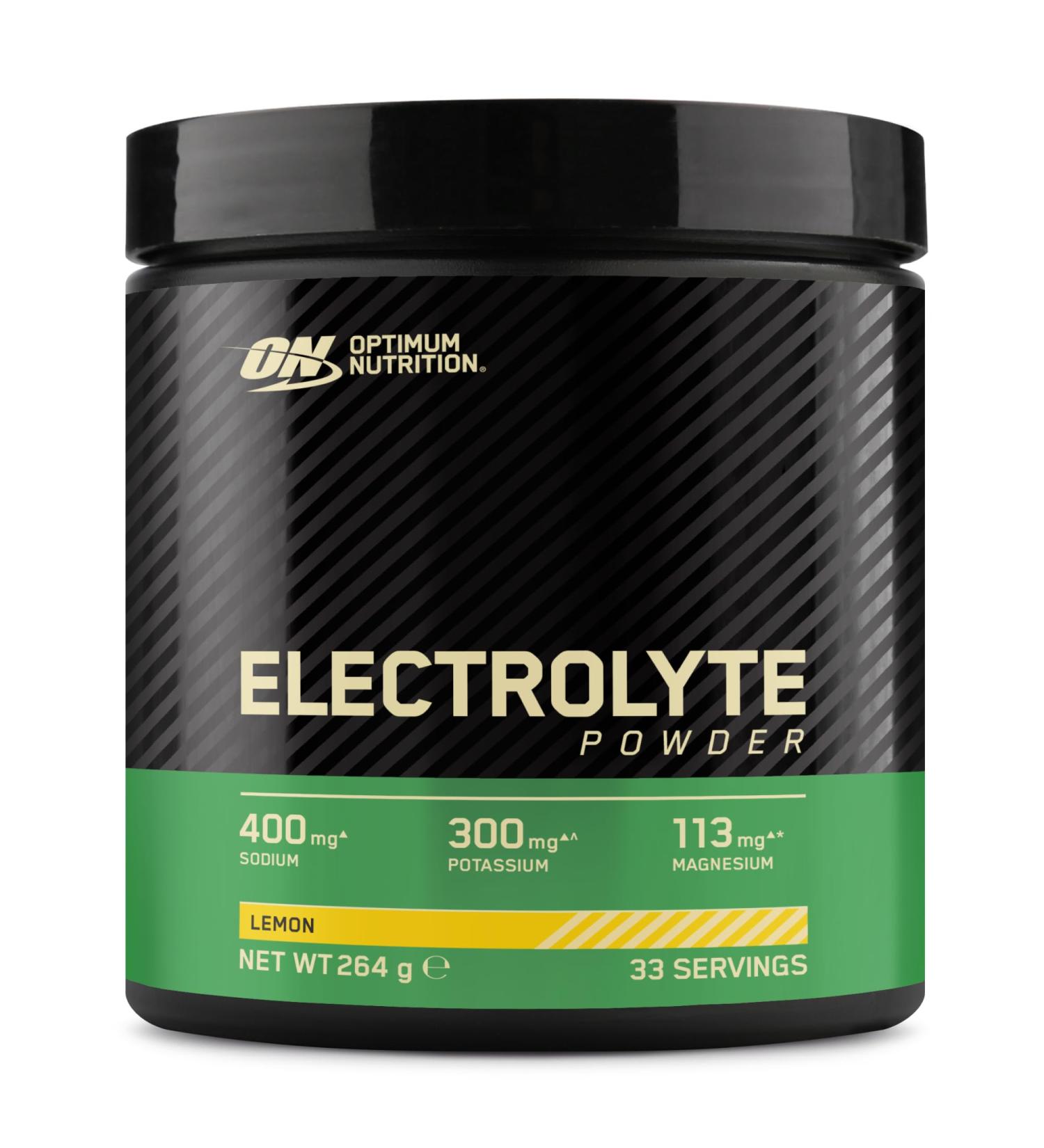 Optimum Nutrition Electrolyte Powder Lemon ReadytoUse Formula Sodium Magnesium Potassium Nutritional Supplement for Workouts and Intense Training 264 g 33 Servings - Buy Online on GoSupps.com