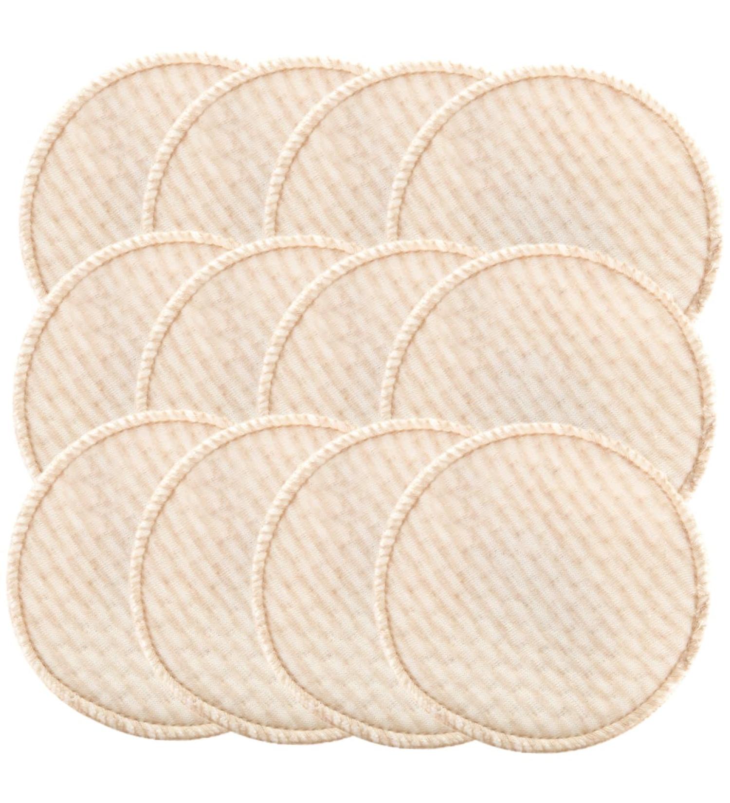 12 Piece Breast Pads Set - Cotton Feeding Cushions & Protectors for Galactorrhea - Perfect Spill Mat for Nursing - Buy Online on GoSupps.com