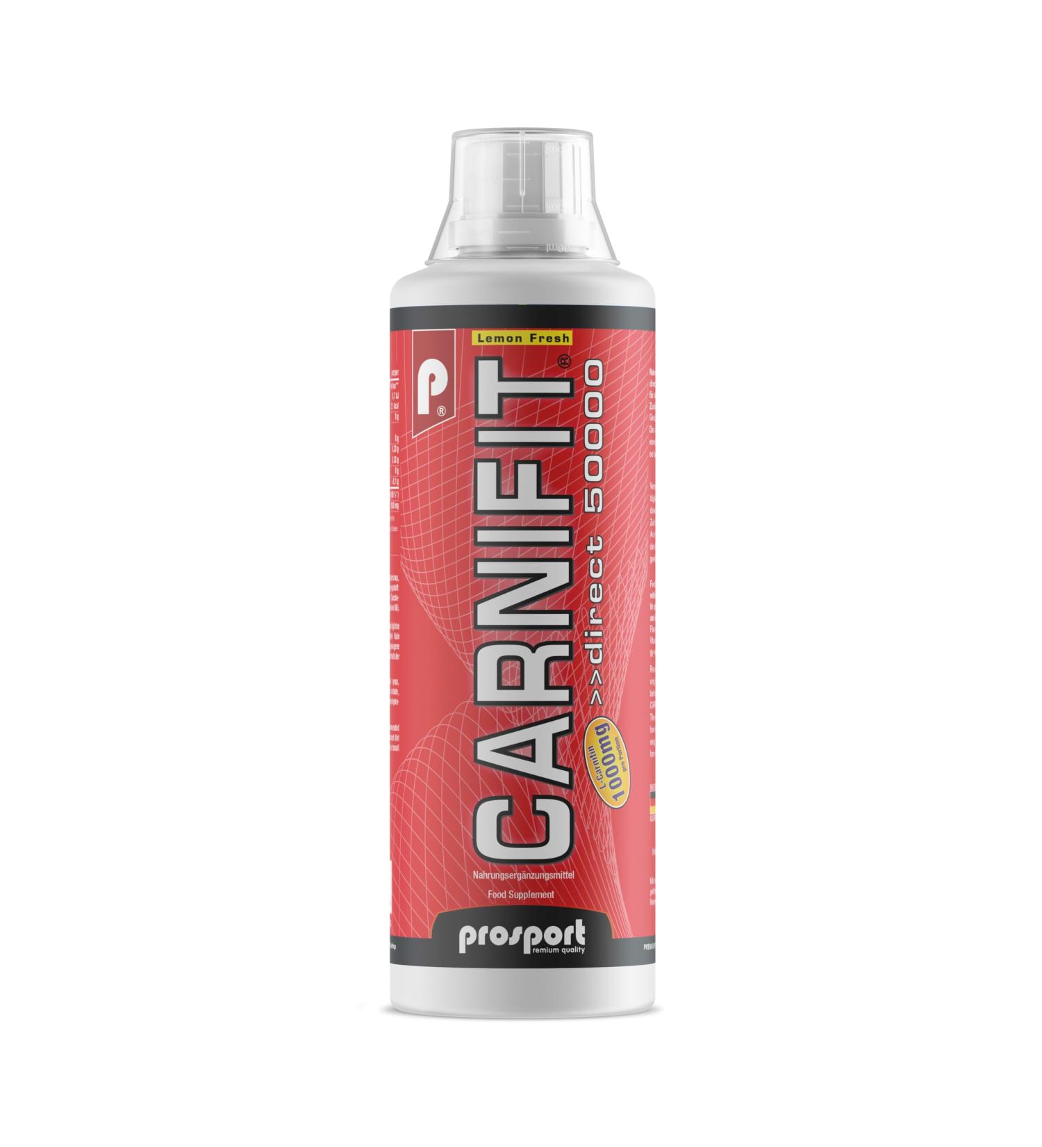 Prosport Carnifit Liquid direct 50000 Lemon Fresh - Food supplement with L-carnitine and vitamin B6 - Ready to drink