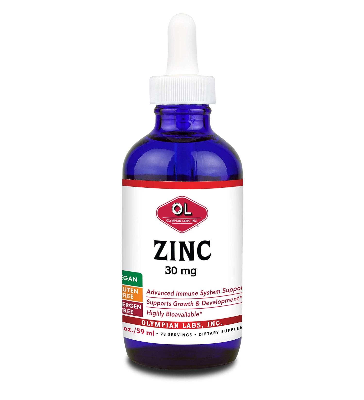 Olympian Labs Zinc 30 mg  2 fl oz (59 ml)