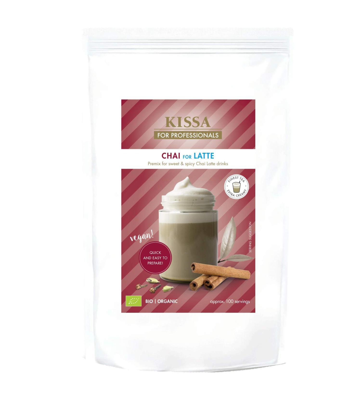 KISSA Tea KISSA FOR PROFESSIONALS Chai Latte 1kg - Buy Online on GoSupps.com