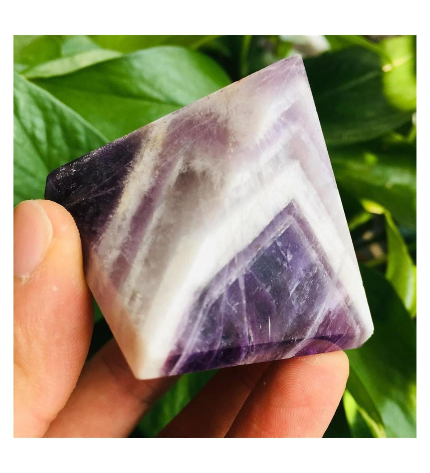 Natural Crystal Rough 50MM Natural Amethyst Quartz Crystal Pyramid as Gift Stone Mineral Specimen - Buy Online on GoSupps.com