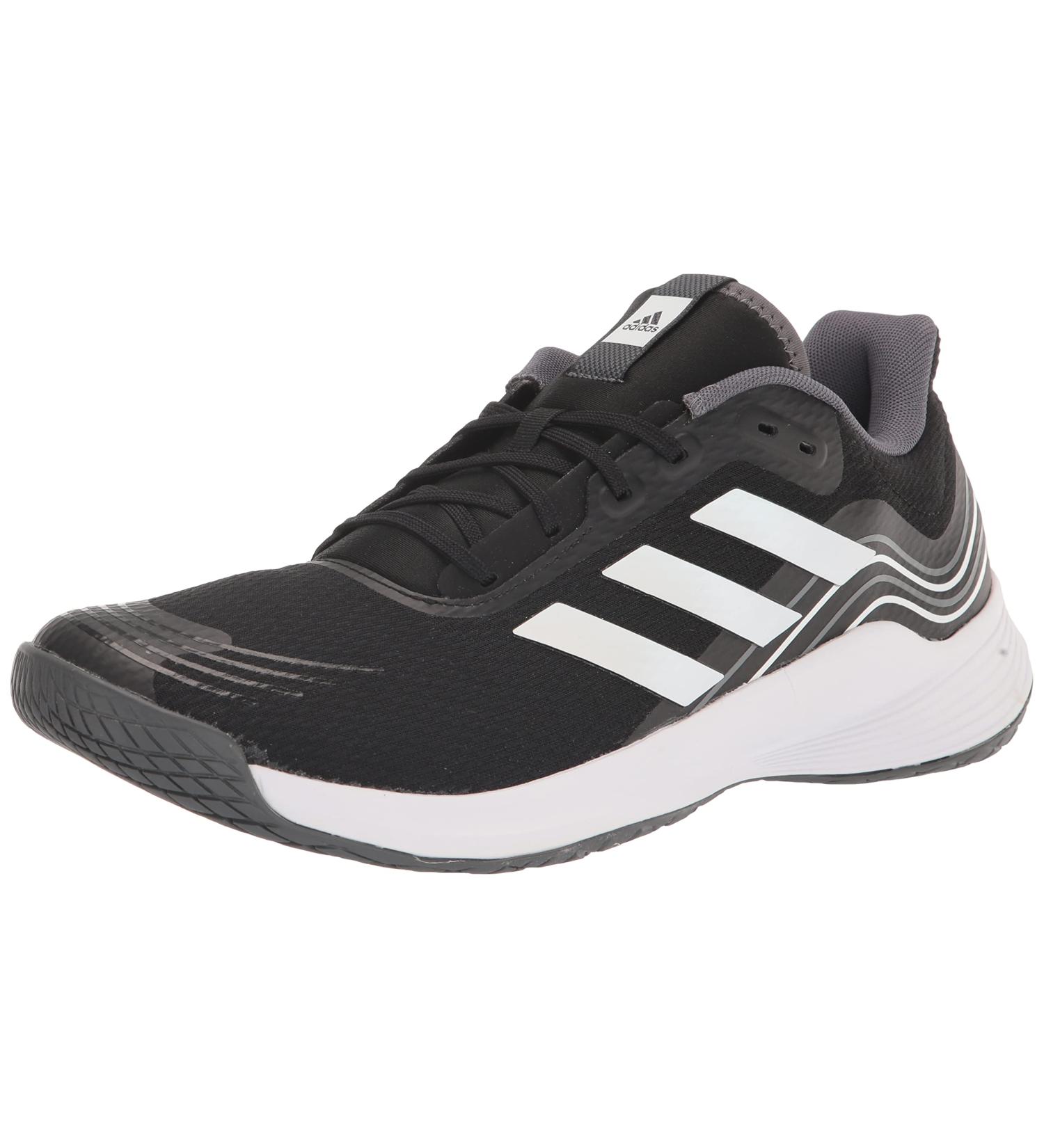 adidas Men's Novaflight Volleyball Shoe 16 - Black/White/Grey - Buy Online on GoSupps.com