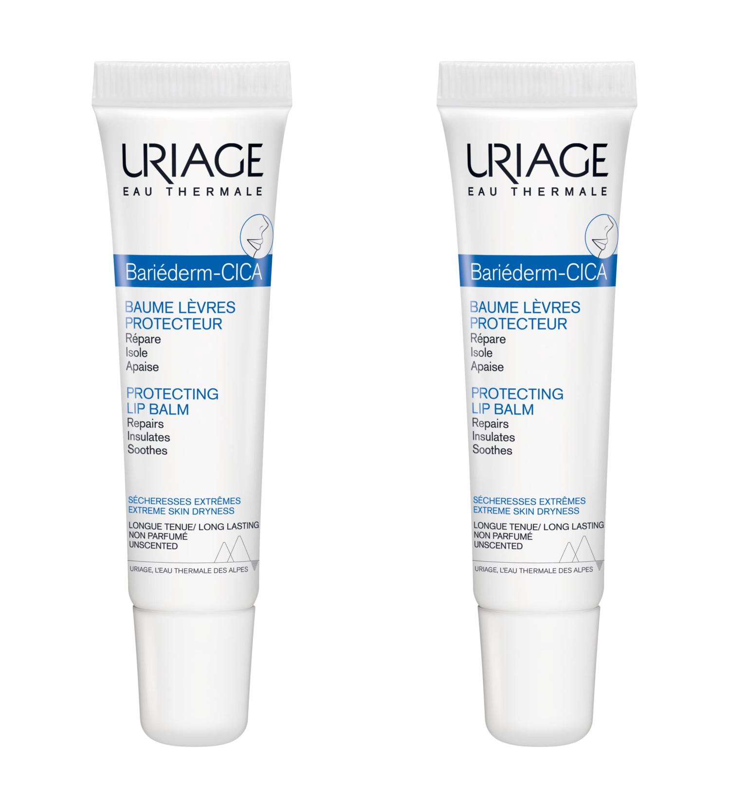 Uriage Bariederm Cica Levres 2x15ml - Moisturizing Lip Balm | Buy Internationally - 30ml - Buy Online on GoSupps.com