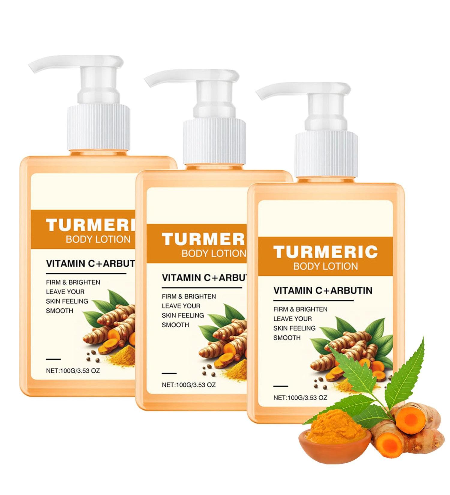 Vitamin C Turmeric Body Lotion Turmeric Body Lotion Deep Hydration Turmeric Body Treatment Lotion For Smooth Nourished & Moisturized Skin Repair Dry Skin (3) - Buy Online on GoSupps.com