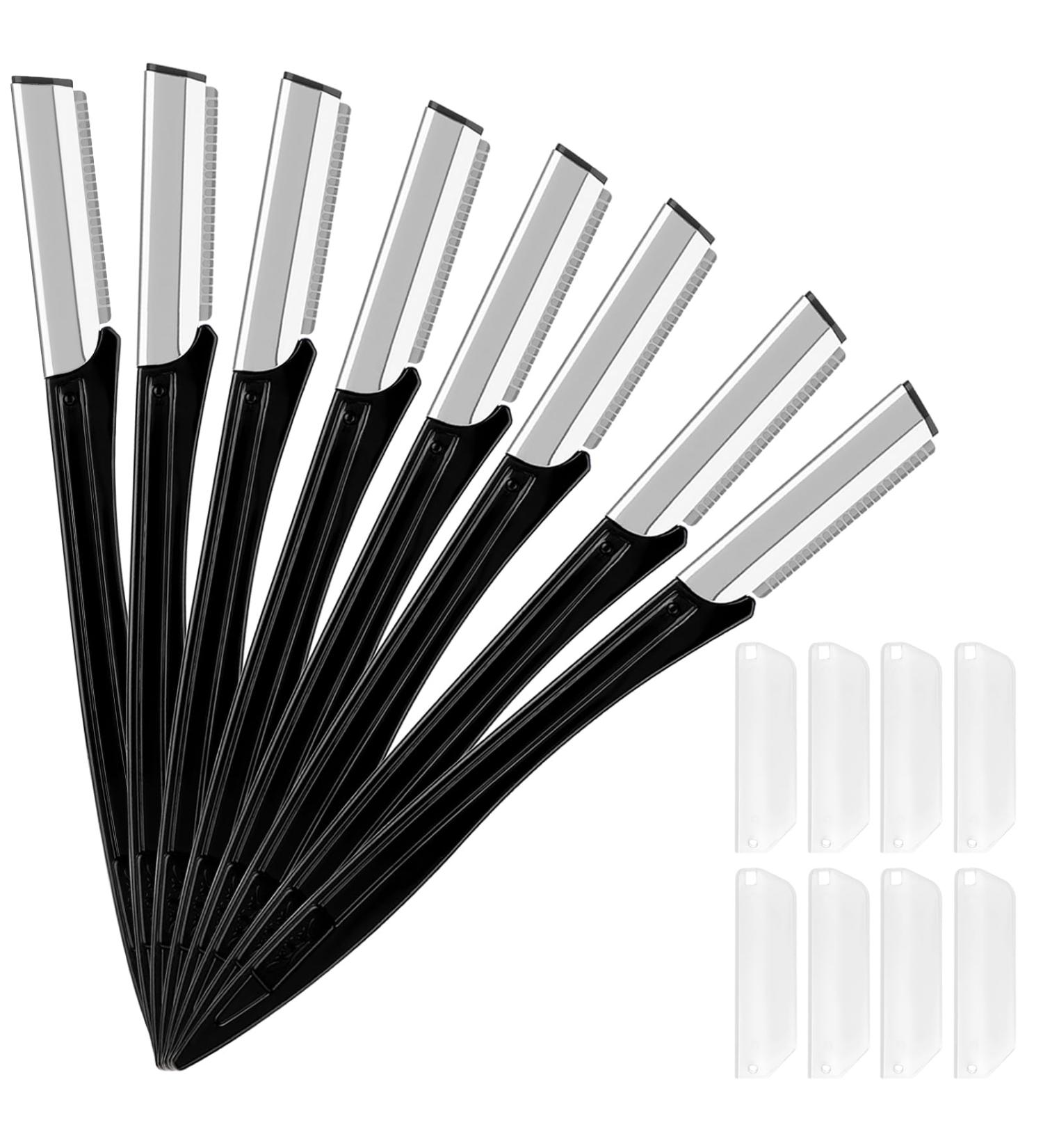 8PC Eyebrow Razor Set - Facial Hair Remover for Women & Men | Precision Trimmer Eyebrow Knife for Makeup - Buy Online on GoSupps.com