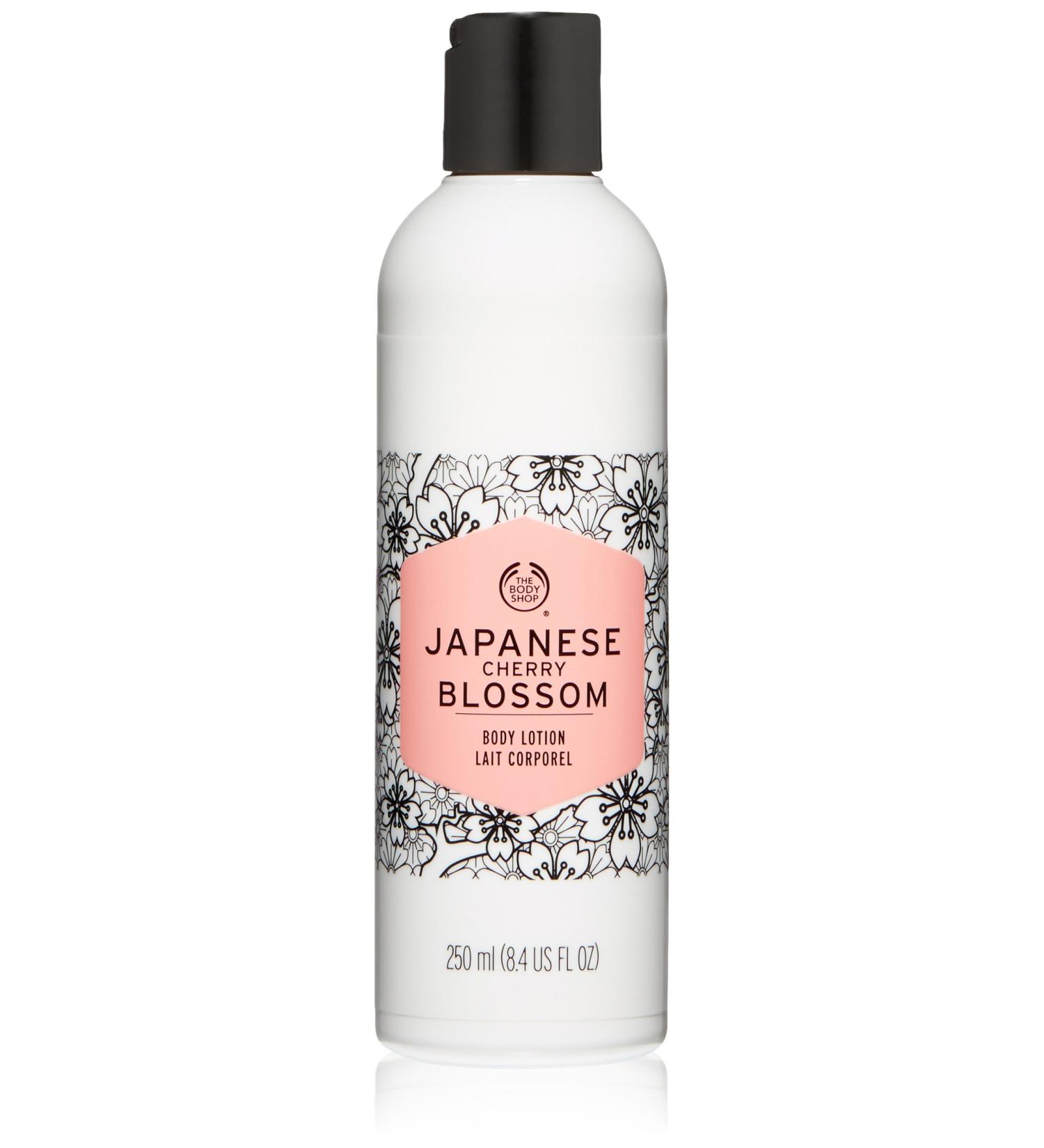 The Body Shop Japanese Cherry Blossom Body Lotion 250ml - Nourishing Women's Moisturizer for Glowing Skin | International Shipping Available - Buy Online on GoSupps.com