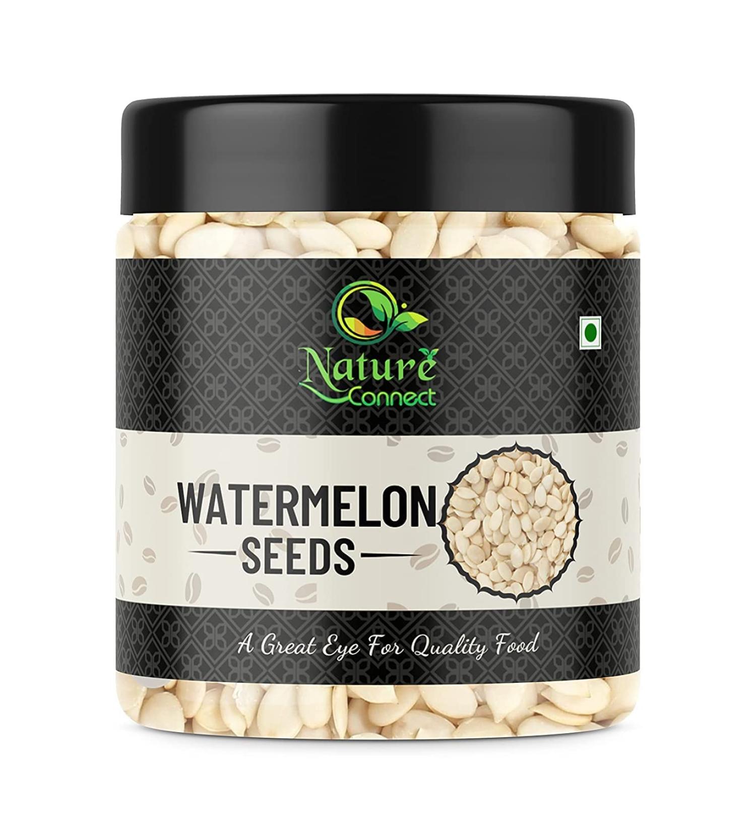 Nature Connect Watermelon Seeds 250 gm - High in Protein Tarbuj | Tarbooj Beej Magaj_Packing May Vary