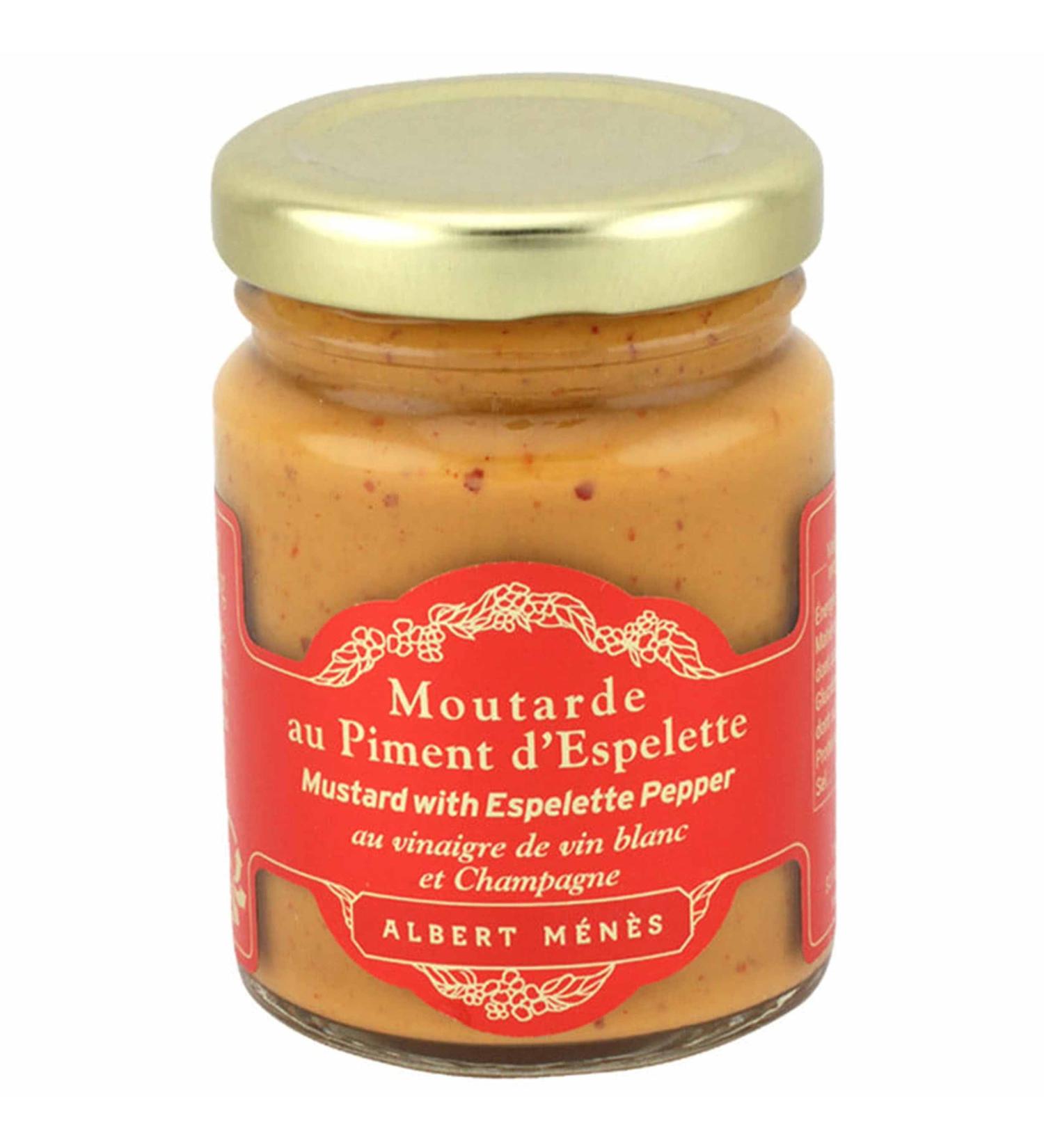 Albert Menes AM Mustard with Espelette Pepper Mustard 100 g - Buy Online on GoSupps.com