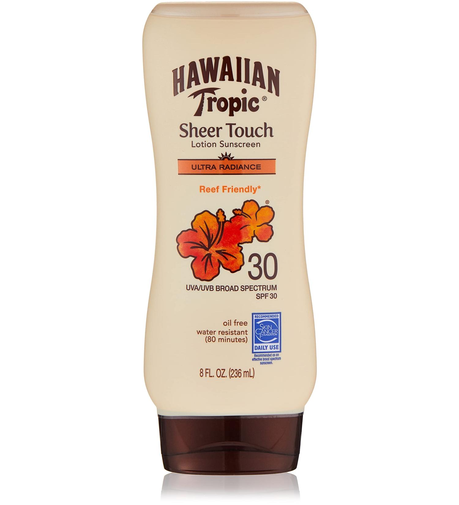 Hawaiian Tropic Sheer Touch Lotion Sunscreen Ultra Radiance SPF 30 - 8 oz | Best International Shipping - Buy Online on GoSupps.com