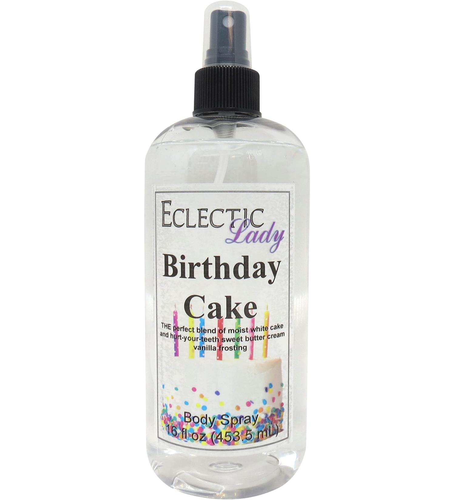 Birthday Cake Body Spray 16 ounces Body Mist for Women with Clean Light & Gentle Fragrance Long Lasting Perfume with Comforting Scent for Men & Women Cologne with Soft Subtle Aroma For Daily Use Regular Strength 16 Fl Oz (Pack of 1) - Buy Online on GoSupps.com