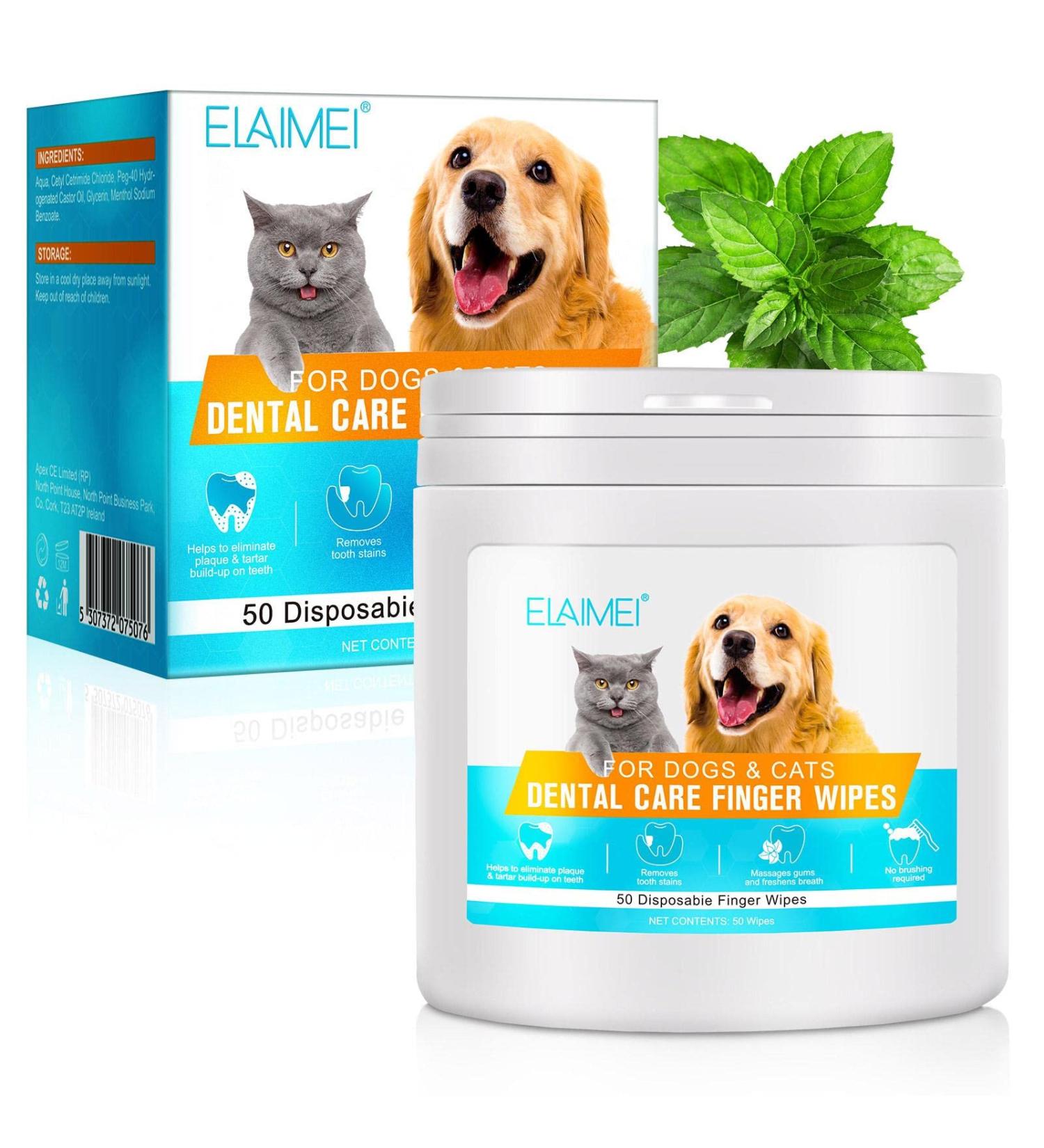 2 Pcs Pet Cleaning Finger Pads Dog Teeth Cleaning Pads | 50 Pads Dental Care Finger Pads for Dogs Dog Teeth Cleaning Product for Dental Care and Oral Hygiene Dog Breath Freshener Dobooo 2 Pcs 50pcs - Buy Online on GoSupps.com