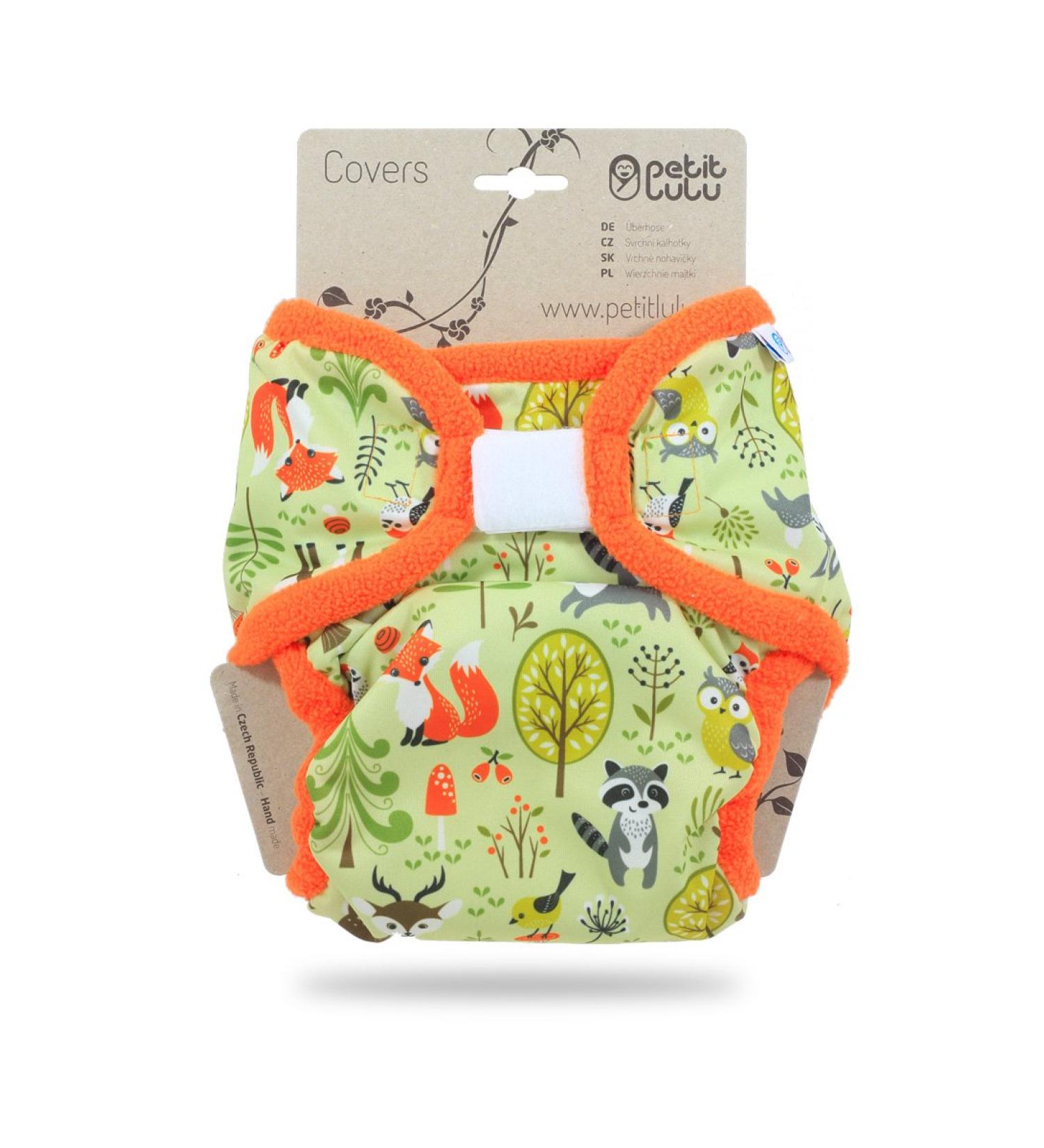 Buy Petit Lulu XL Cloth Diapers (12-17 kg) with Velcro Forest Animals Design | International Shipping - Buy Online on GoSupps.com