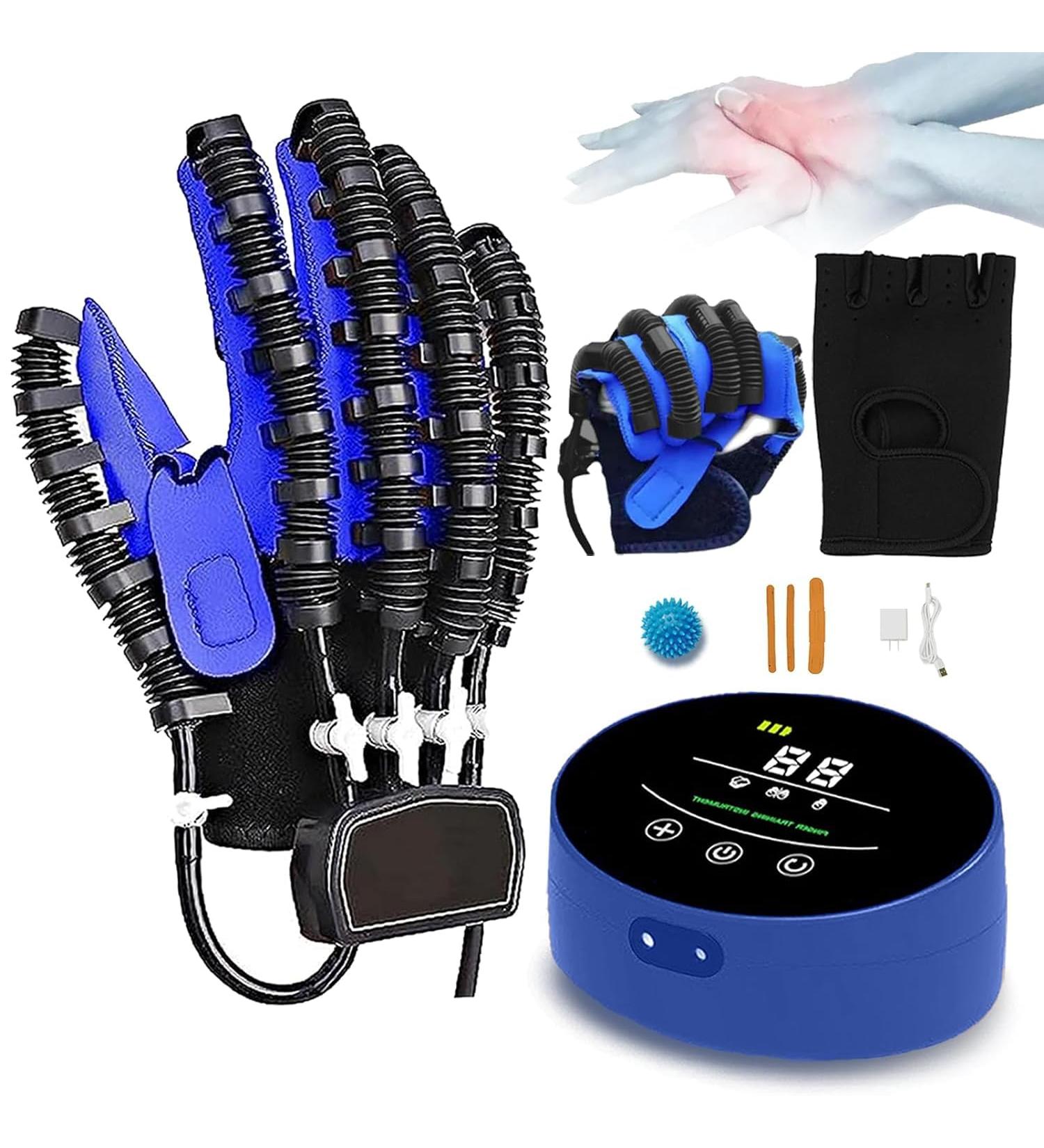 DZKJ Robotic Gloves for Stroke Rehab | Hemiplegia & Arthritis Relief | Finger Rehabilitation Trainer for Seniors | Pain Relief Wrist Orthosis - Buy Online on GoSupps.com
