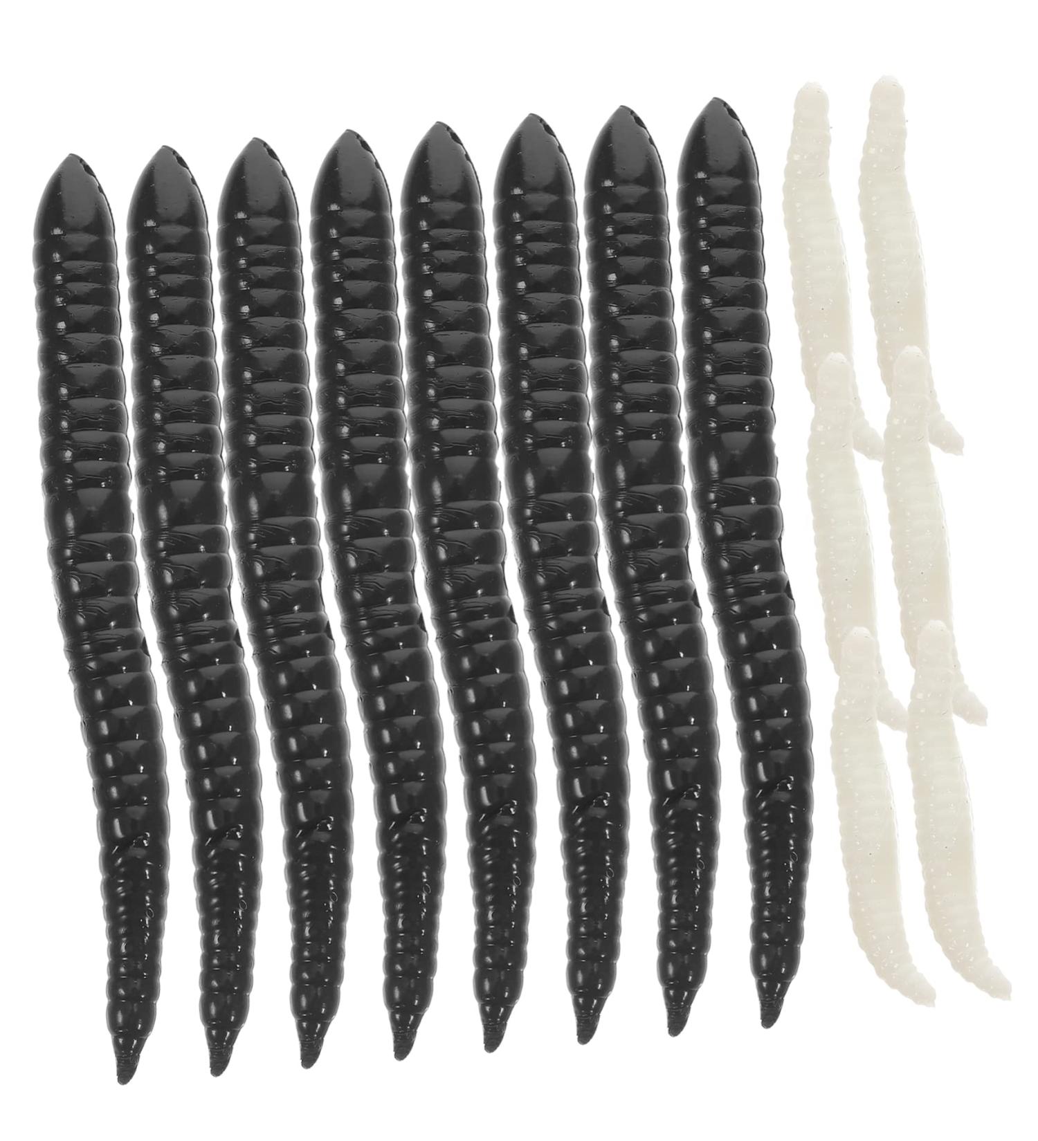40pcs Simulated Maggot Plastic Flexible Earthworm - Buy Online on GoSupps.com