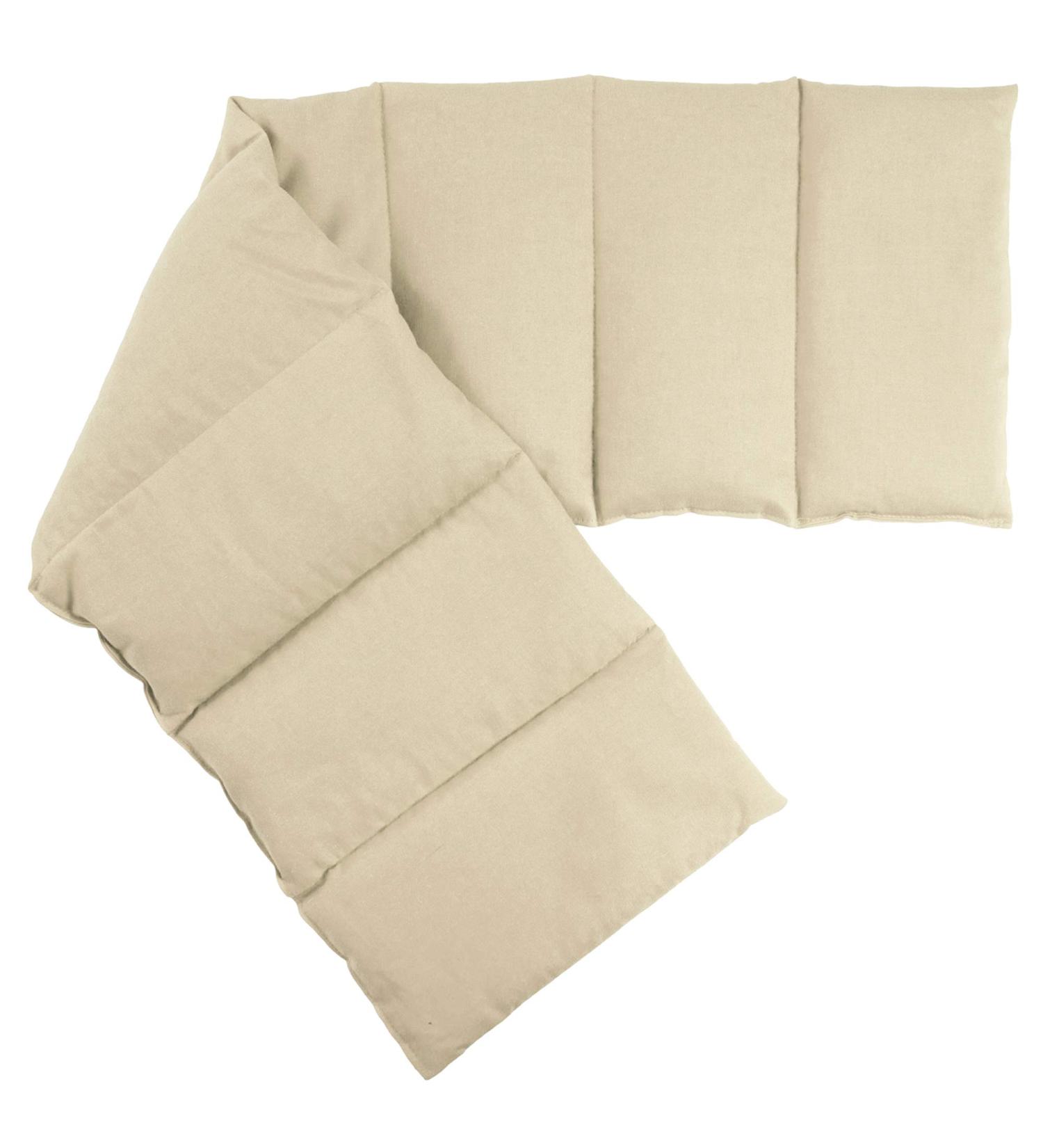 Organic Grape Seed Pillow XXL - 8-Chamber Heat Cushion (75x20cm) | Natural Fabric | International Shipping - Buy Online on GoSupps.com